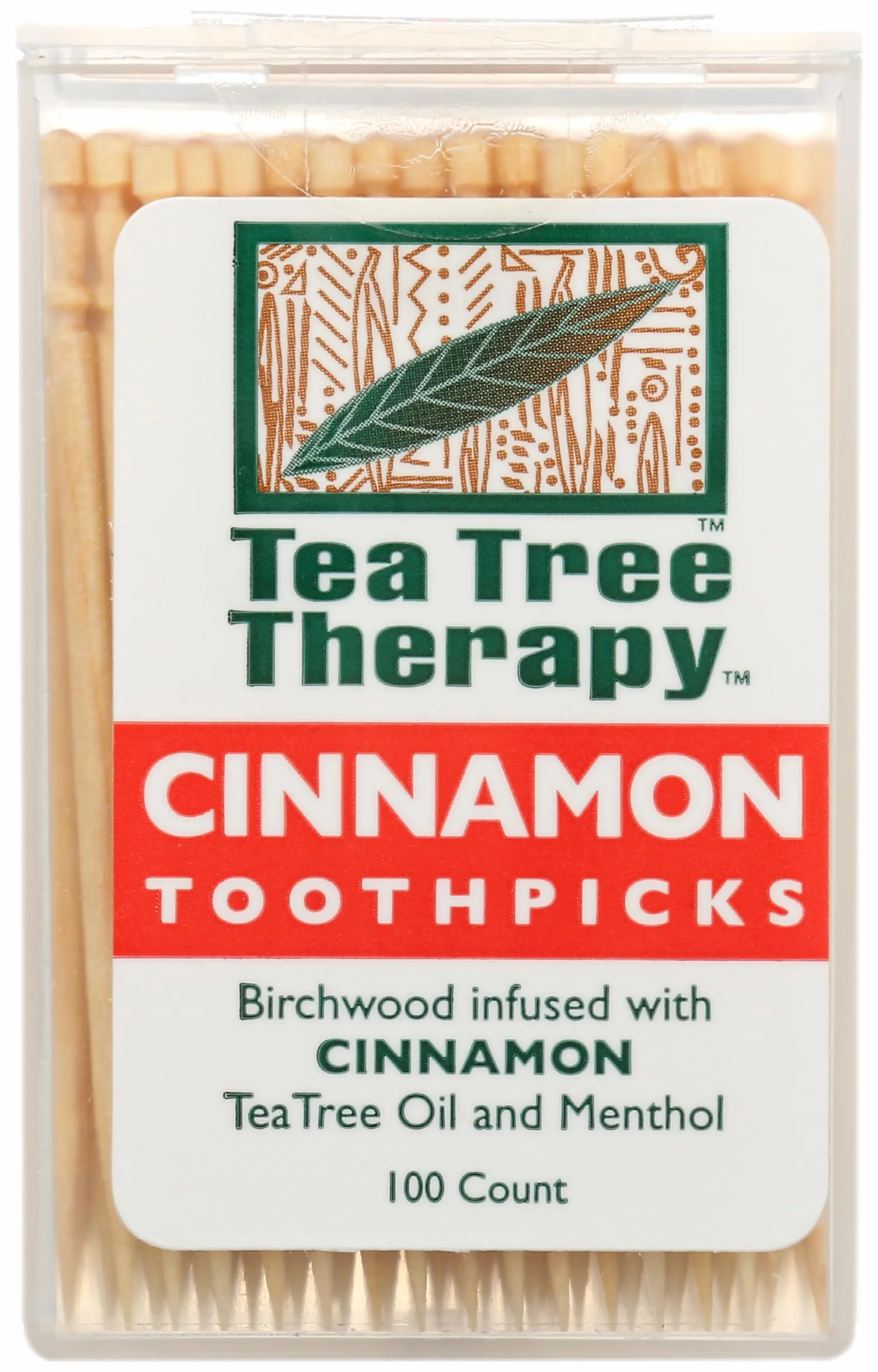 Tea Tree Therapy wykałaczki cynamon 100 sztuk