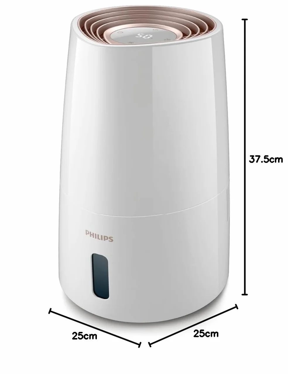 Philips Nawilżacz Ewaporacyjny Serii 3000 45 m² NanoCloud 300 ml/h 33 dB 3L biały HU3916/10