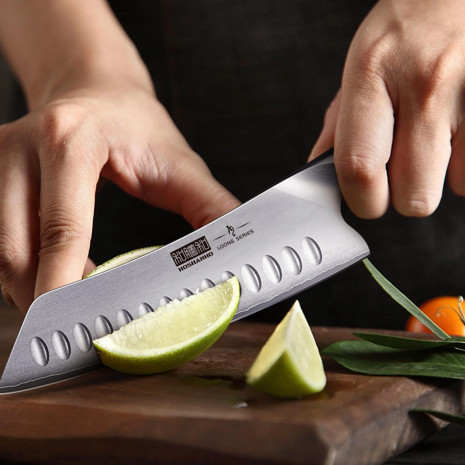 HOSHANHO Nóż Santoku 18 cm, nóż szefa kuchni, ergonomiczny uchwyt