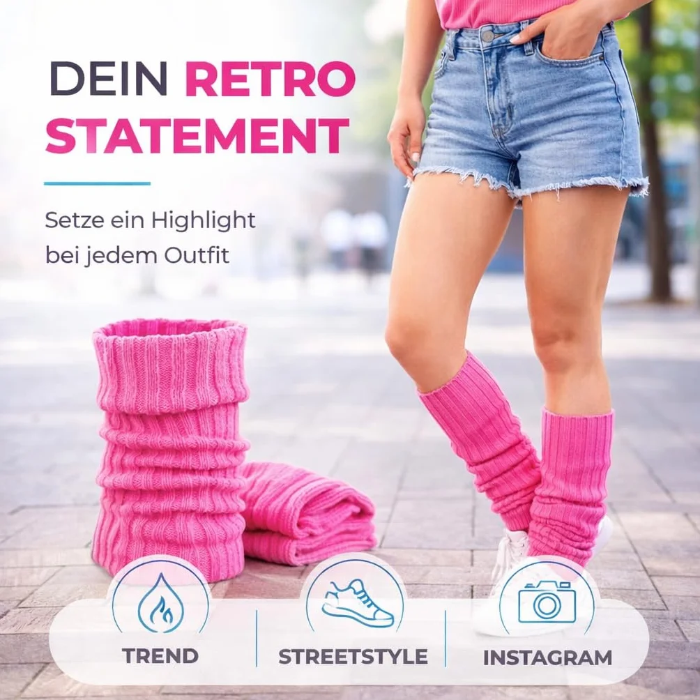 Rękawiczki różowe pończochy neonowe - lata 80-te 90. Strój na karnawał i karnawał - dodatek do kostiumu retro neonowy, czerwony, jeden rozmiar