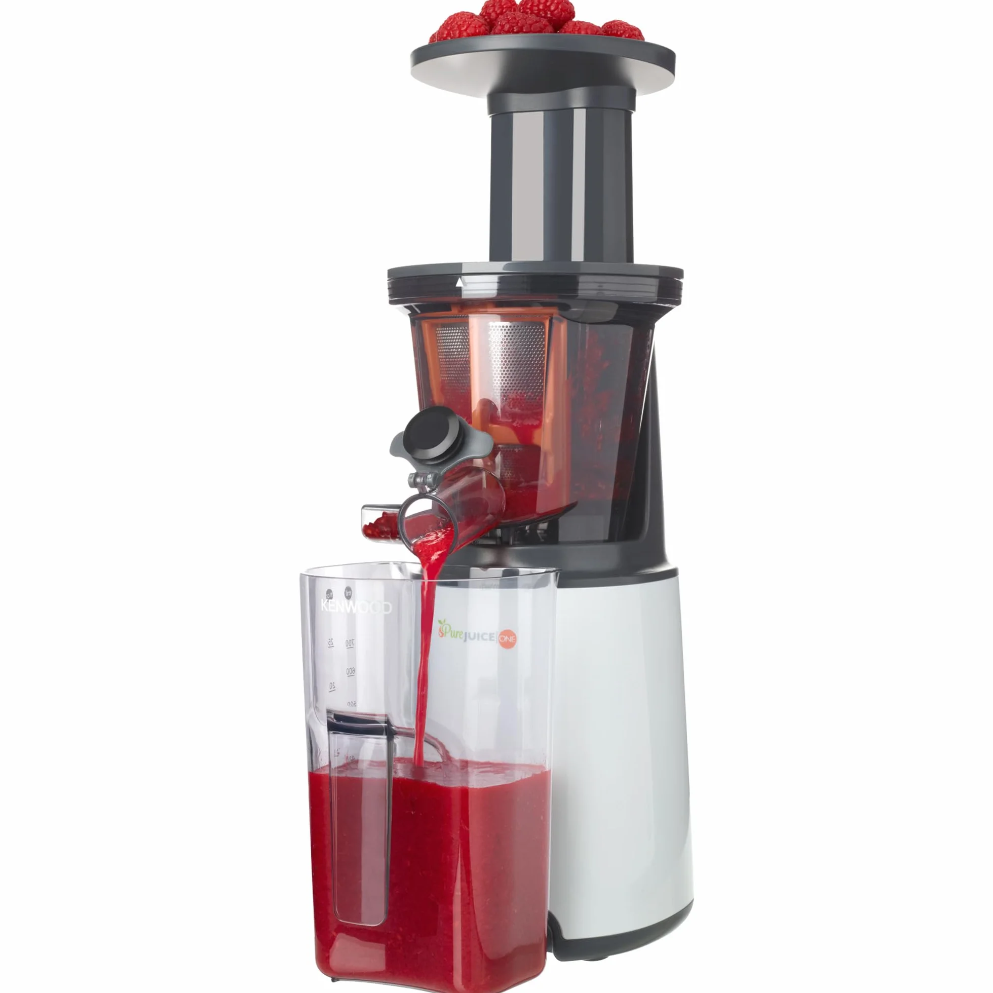 Kenwood JMP400WH sokowirówka | pojemnik na sok 1 l | pojemnik na wytłoki 1,3 l | funkcja samoczyszczenia