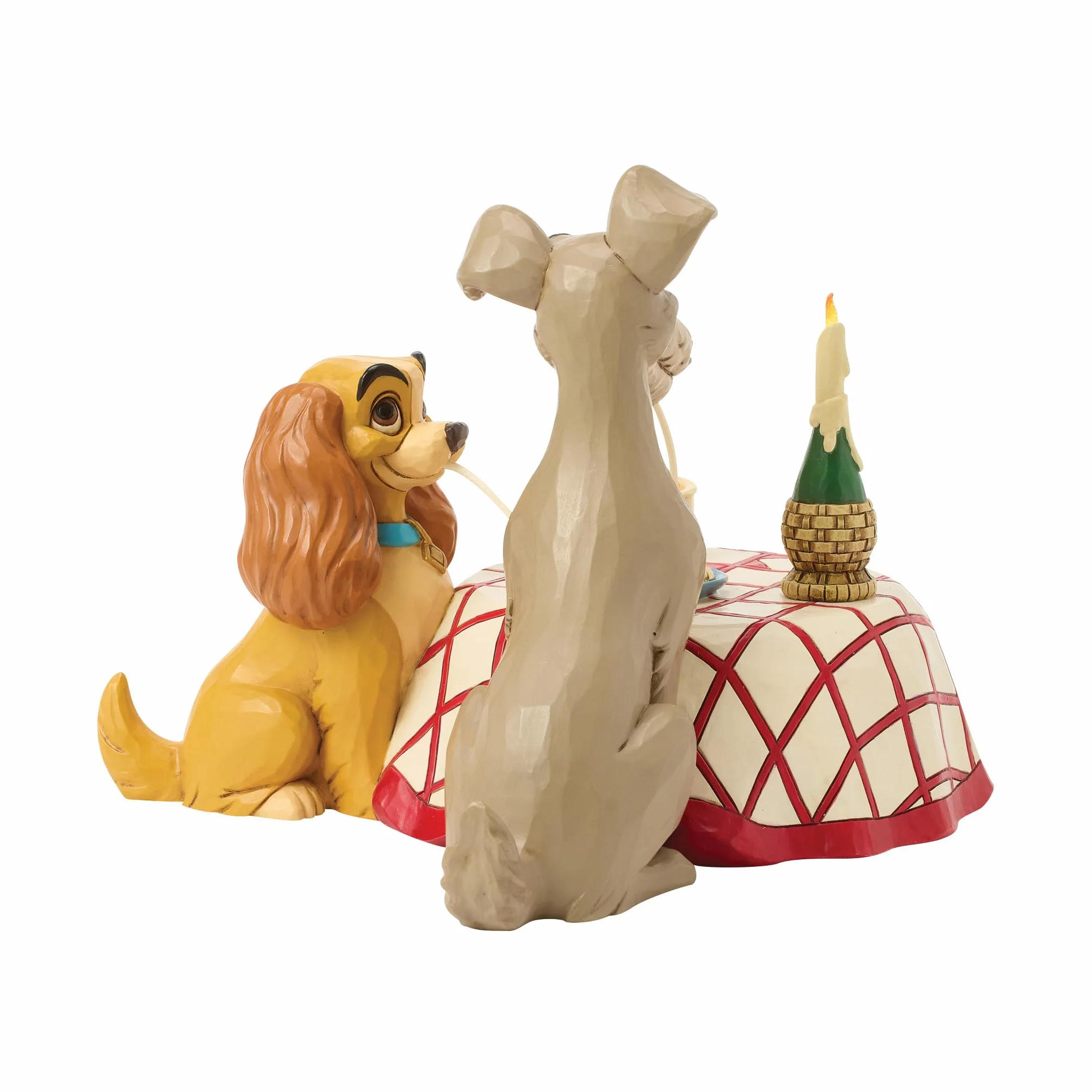 Disney Traditions Lady and Tramp Spaghetti Scena Figurka LED