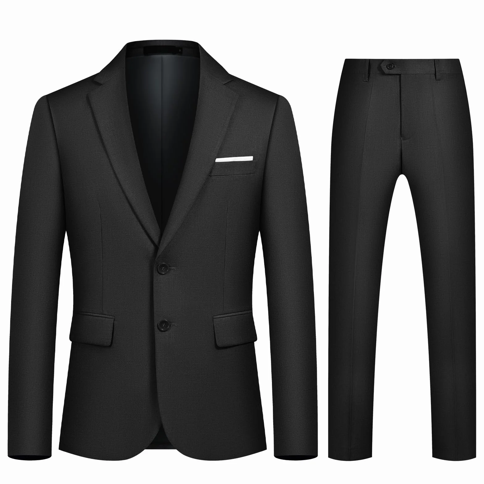 Garnitur męski, 2-częściowy, slim fit, garnitur biznesowy, męski, na wesele, 2-częściowy, marynarka, spodnie, formalna kolacja