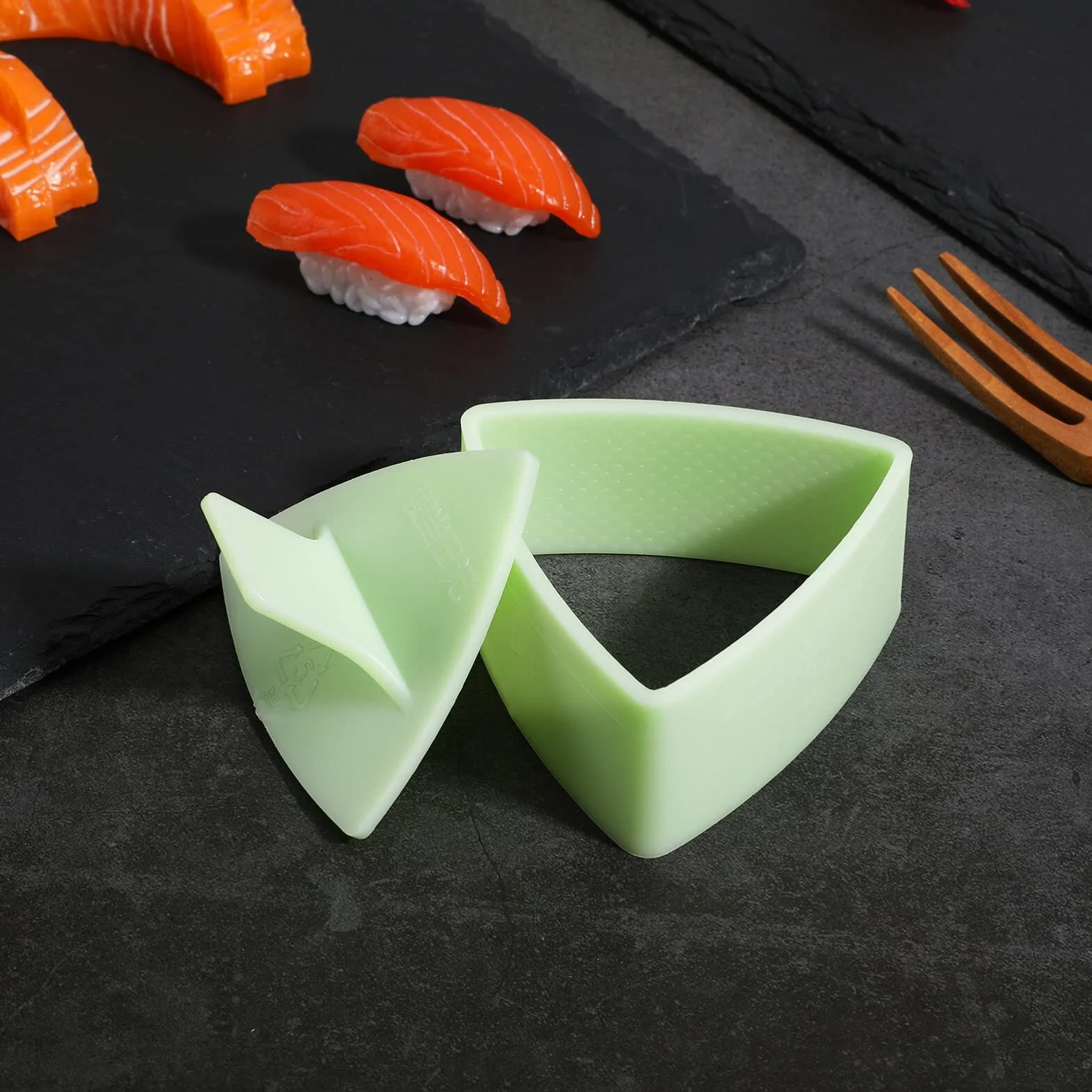 HEMOTON Foremka do sushi Onigiri trójkątna, forma do ryżu, narzędzie DIY