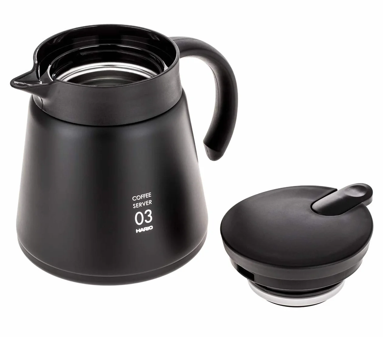 Hario Vhs-80B Dzbanek do Herbaty, Czarny, 800 ml