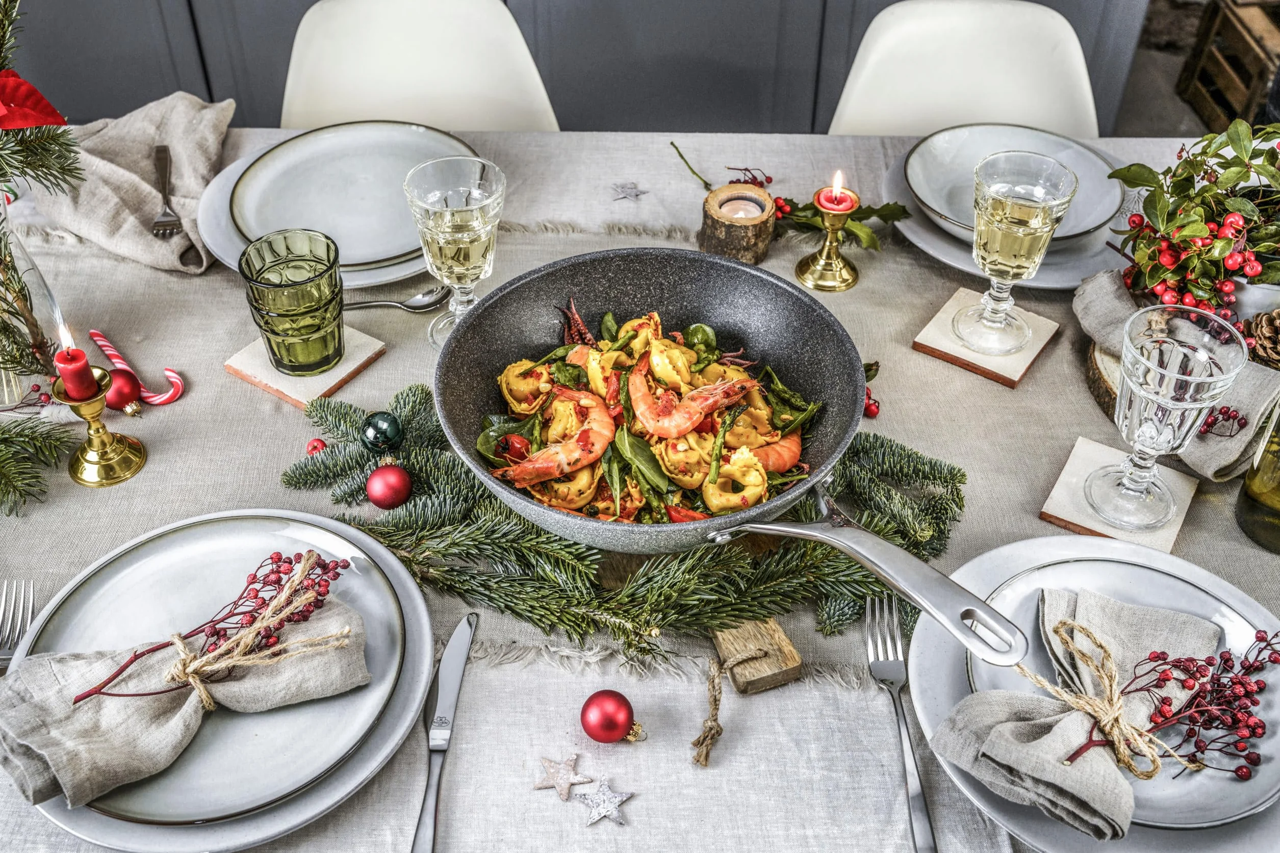 BALLARINI Wok SALINA 30 cm aluminium antracyt