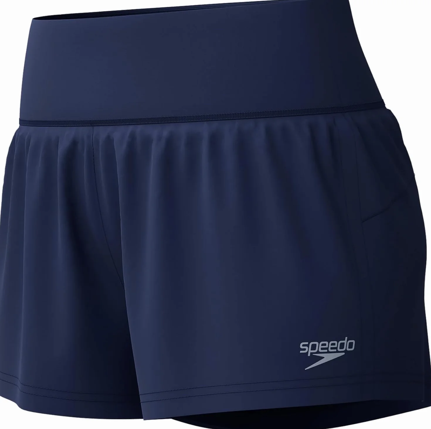 Speedo BioFuse Szorty do pływania dla kobiet, płaszcz peacoat, S