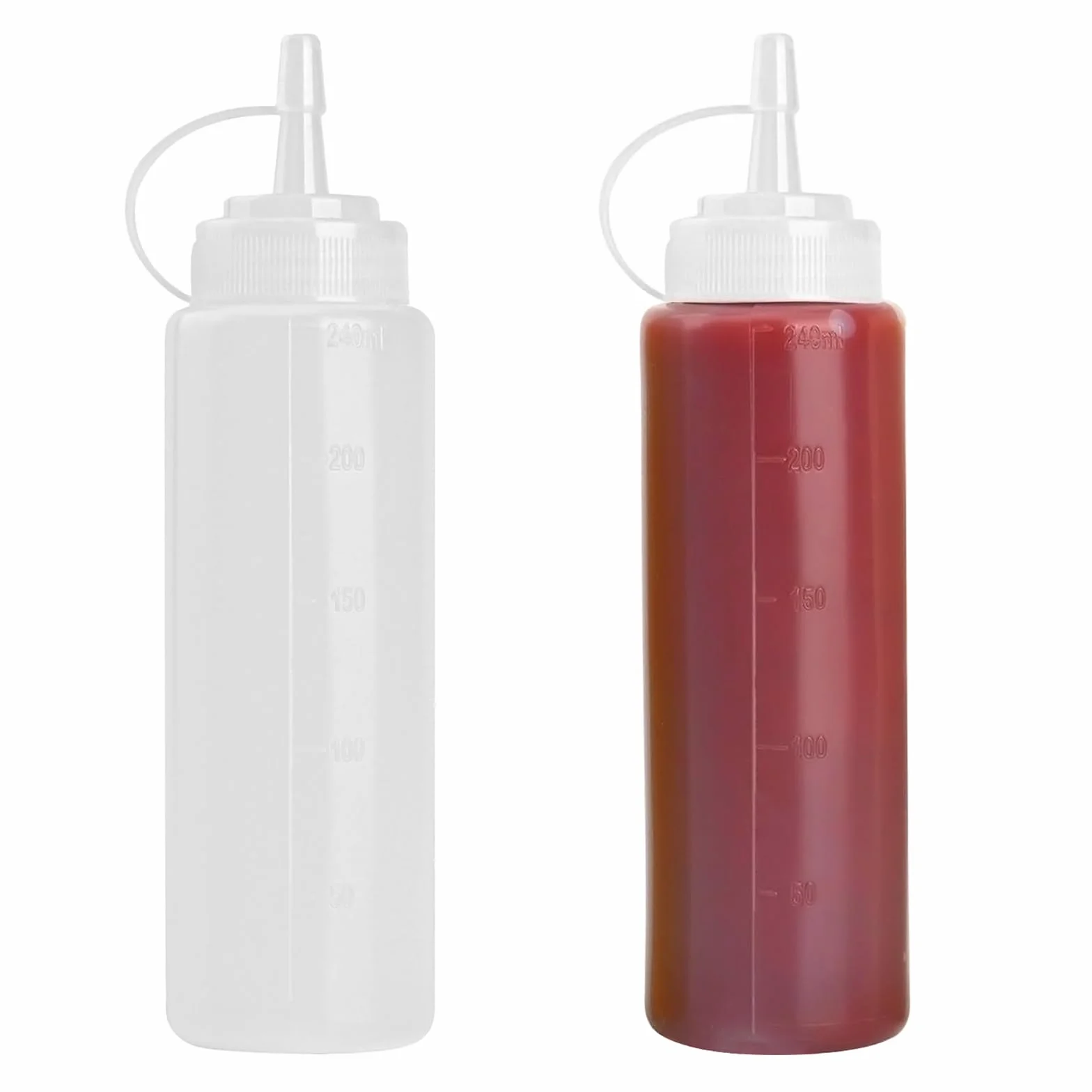 Butelka do karmienia z niekapiącym dozownikiem 2x 250 ml plastikowa do gotowania oleju sosów