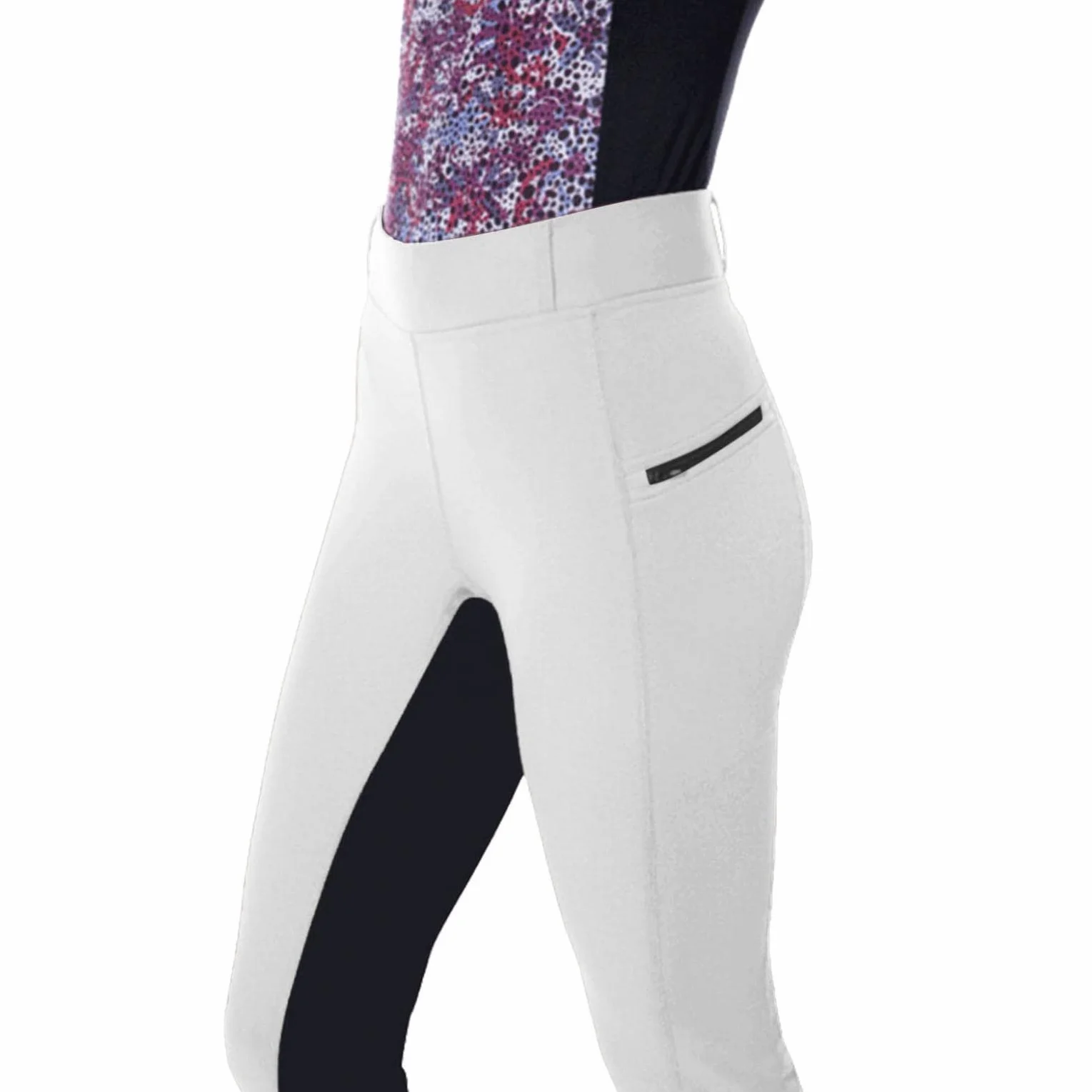 Damskie bryczesy sportowe spodnie do jazdy konnej, spodnie outdoorowe z wysoką talią, legginsy do jazdy konnej, pełne obszycie, legginsy ze stretchu, damskie spodnie do jazdy konnej
