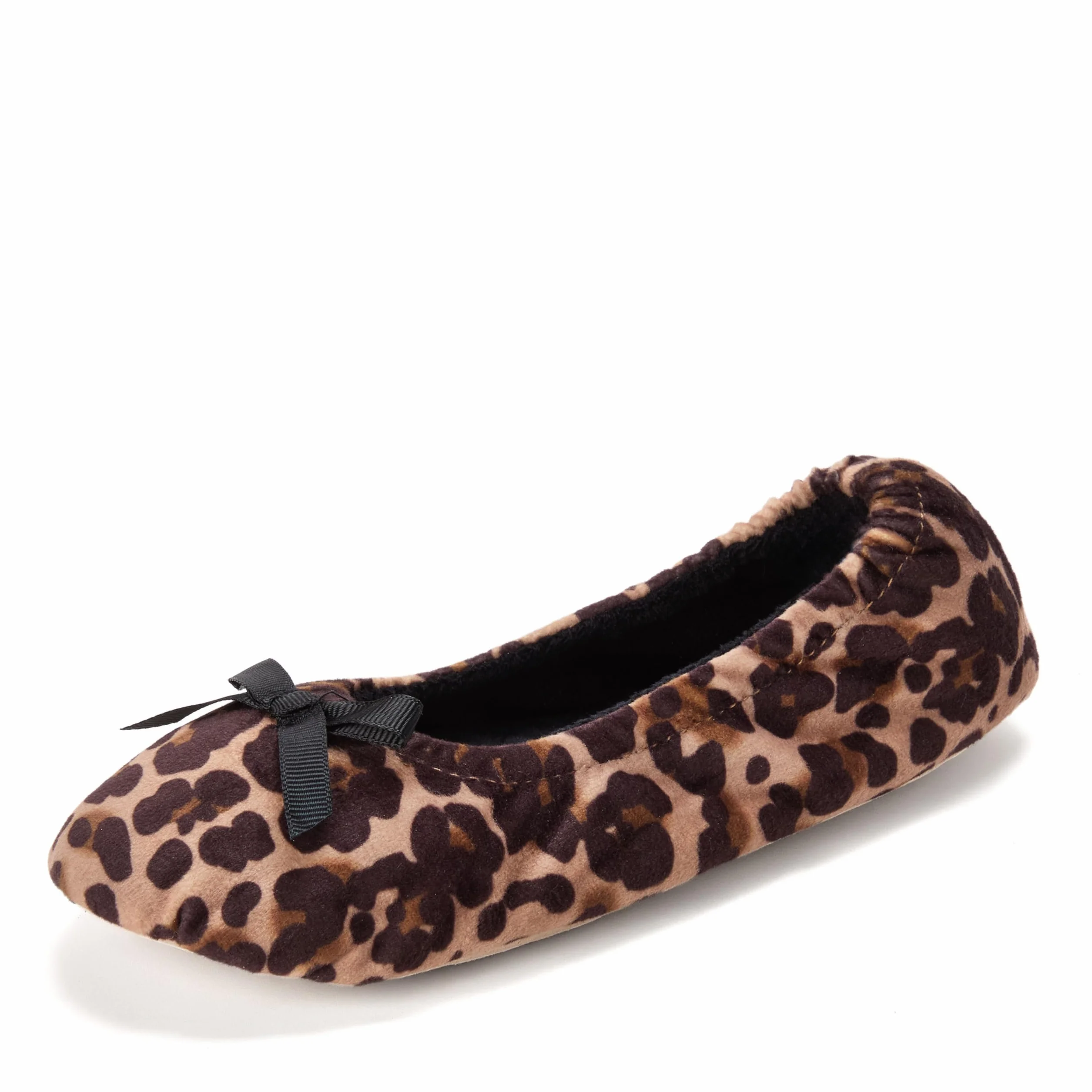Dearfoams Kobiety Layla Ballerina With Suede OutsoleKapcie