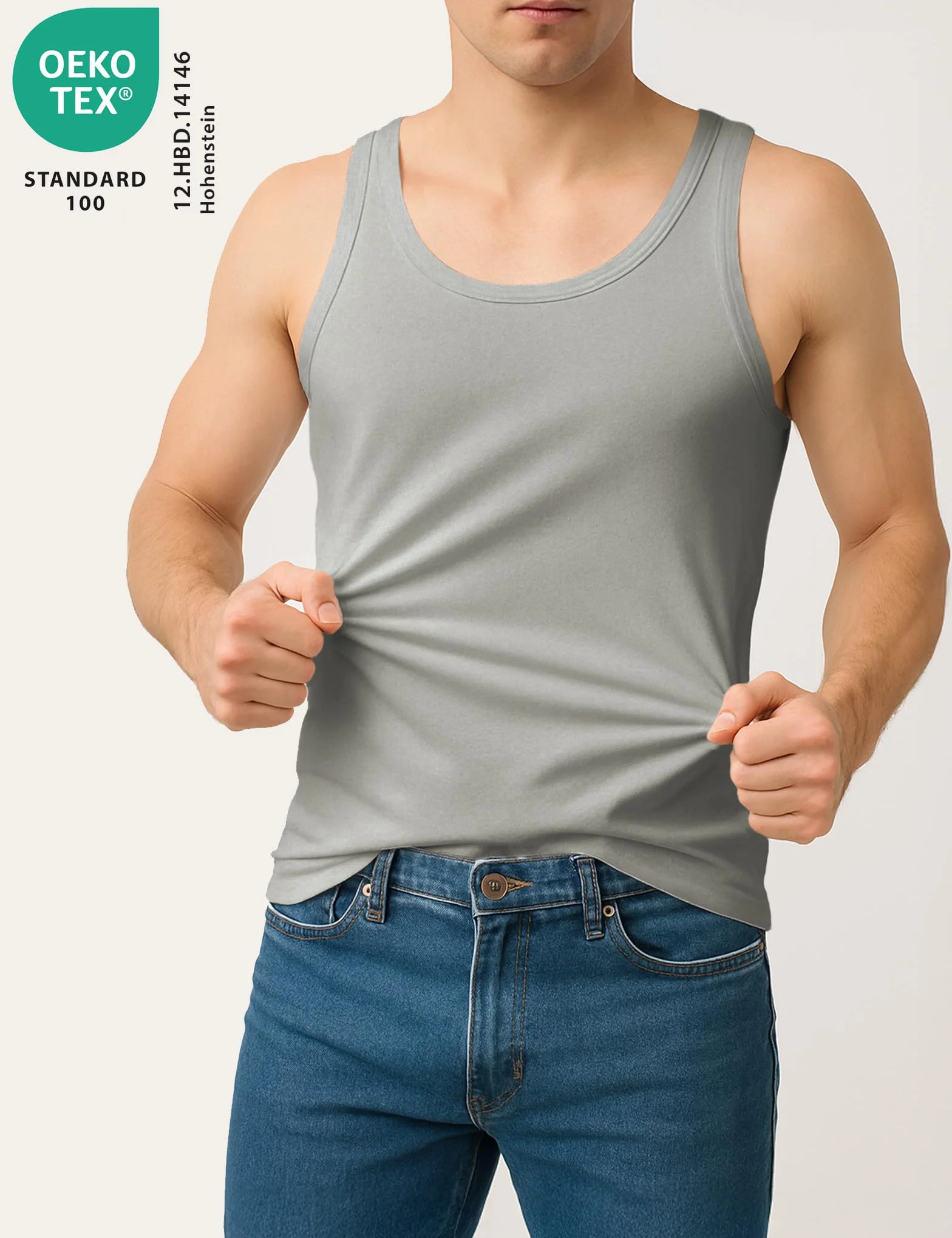 ALPIDEX 5 Sztuk Mężczyźni Tank Top Męski Podkoszulek 100% Bawełna Klasyczny Koszulka pod Pachami Mięśniowa Undershirt