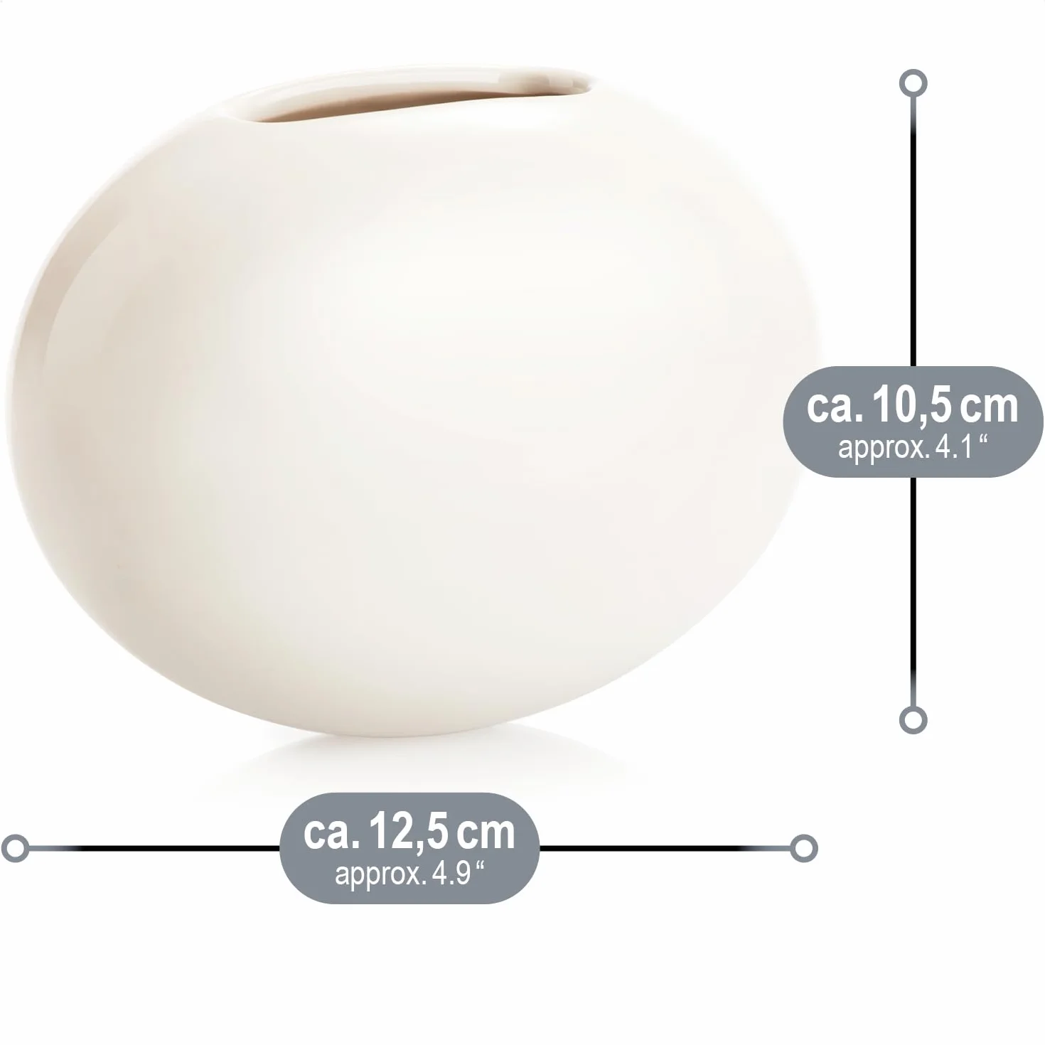 COM-FOUR® 3x ceramiczny nawilzacz powietrza - parownik grzejnikowy do nawilzania powietrza w pomieszczeniu - parownik grzewczy w owalnym ksztalcie, bialy (03 sztuki - owalne)