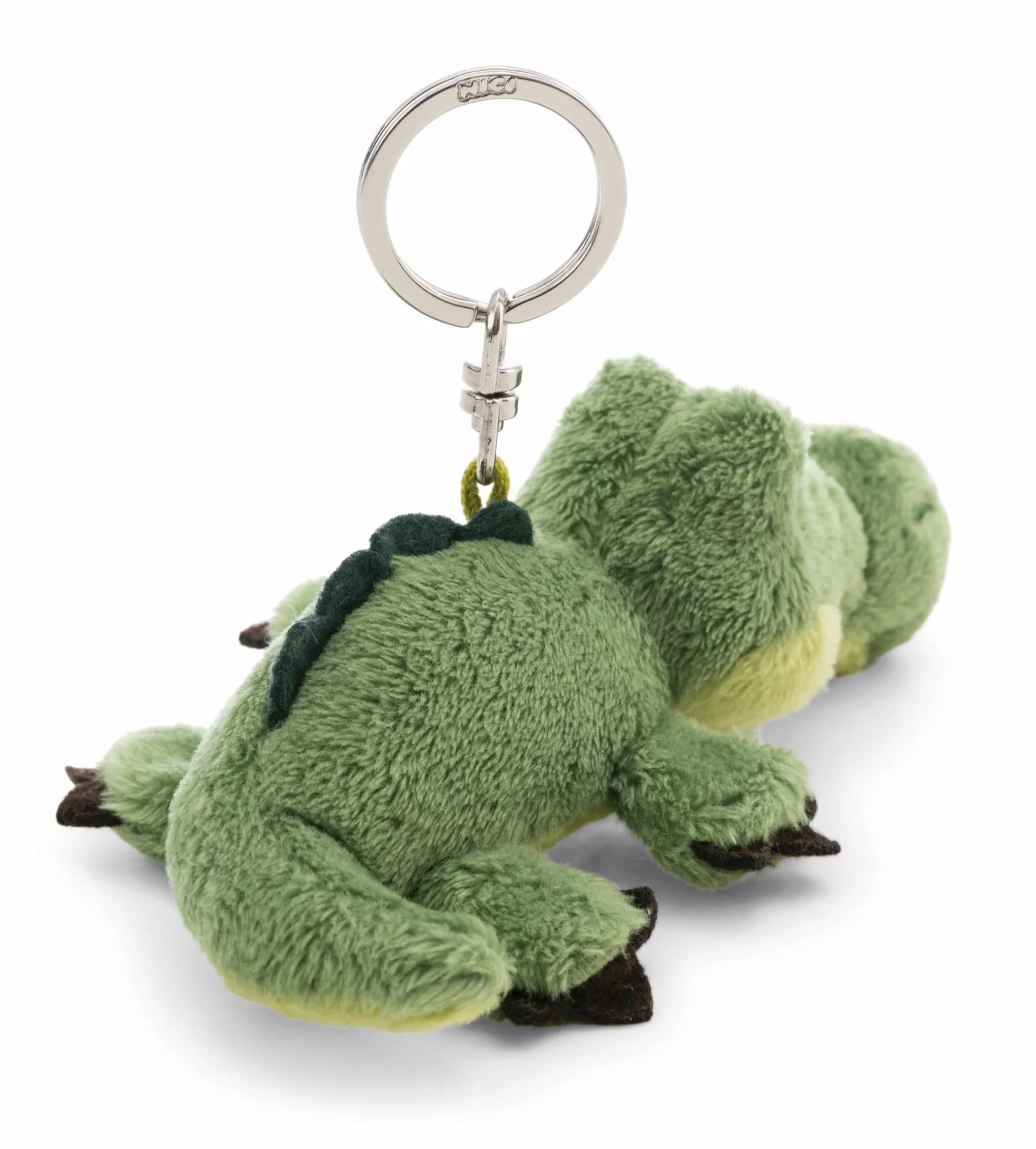 NICI 62399 brelok krokodyl, wierny pluszowy towarzysz do plecaka lub torby, zawieszka na klucze dla małych i dużych, 10 cm, zielony