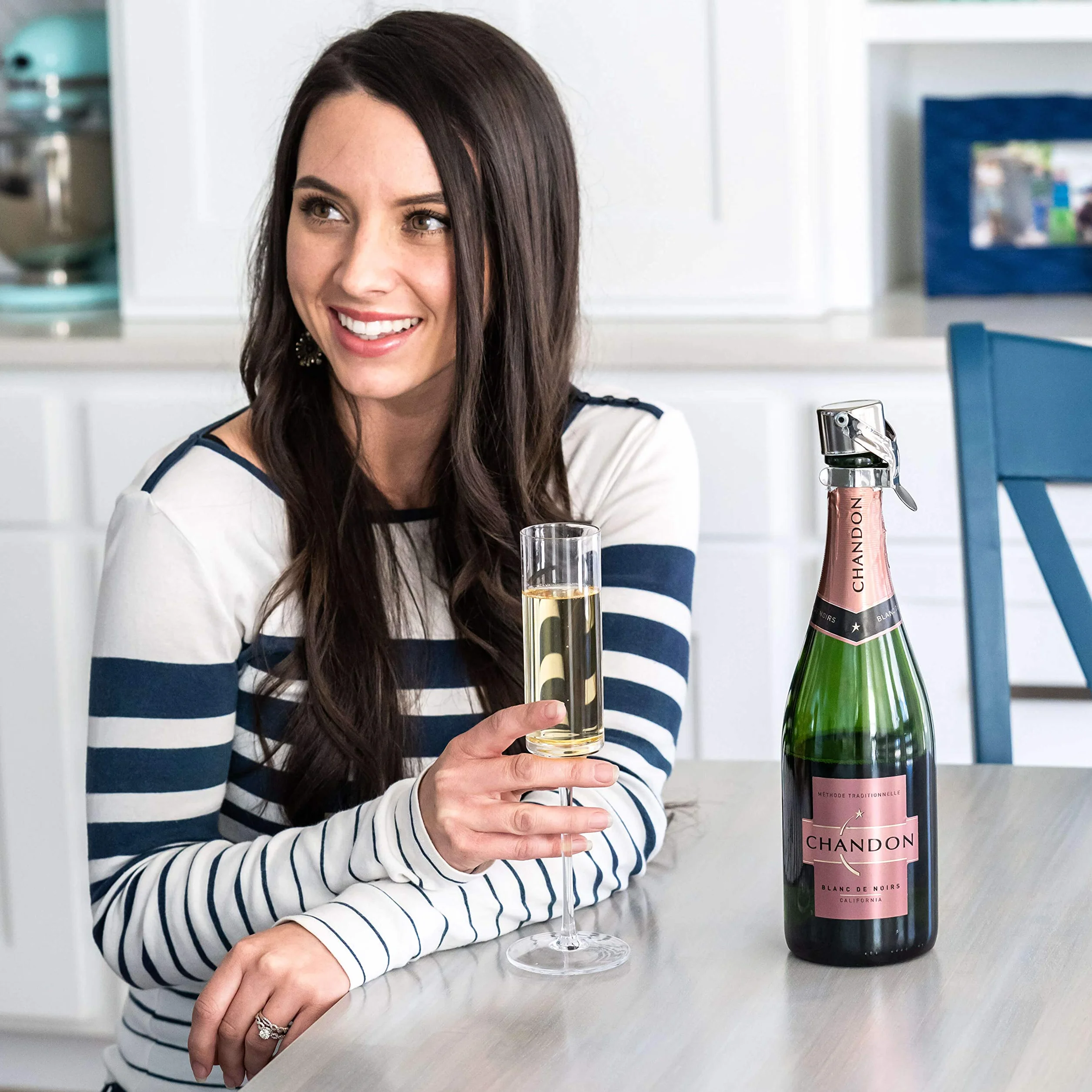 Kloveo Korek do Szampana - Profesjonalna Zatyczka do Butelki WAF, idealna do Prosecco, Cava i Win Musujących - Opatentowane Uszczelnienie (Niepotrzebna Pompa Ciśnieniowa) - Produkt z Włoch