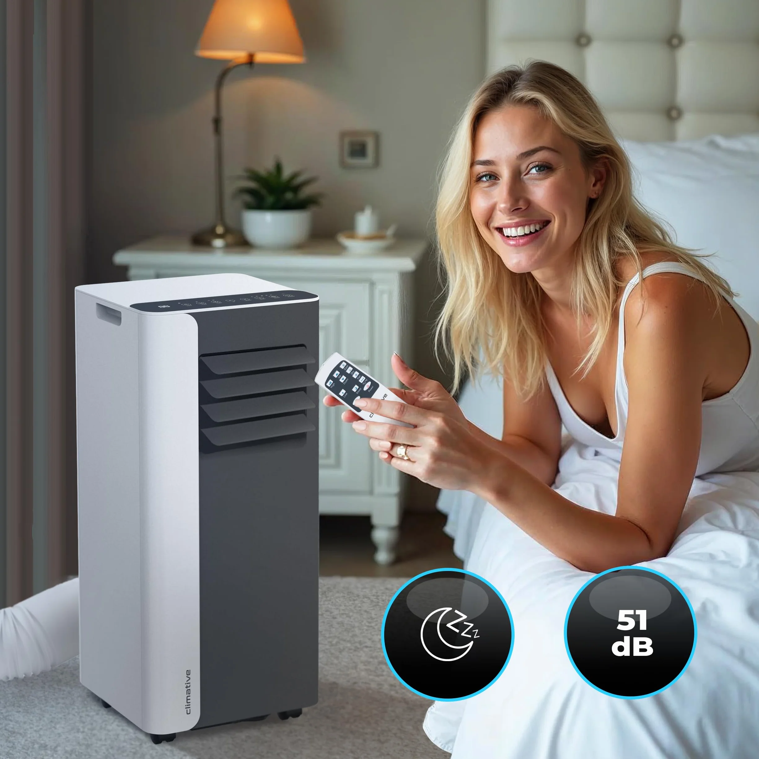 Klimatyzator Przenośny AC26-S MINI WiFi 2,6 kW BTU 9000 340 m³/h Tuya Smart 3w1