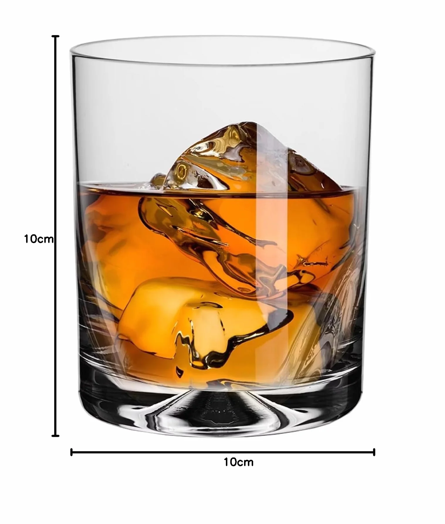 KROSNO Szklanki do Whisky | Zestaw 6 szt. | 260 ML | Kolekcja Mixology | Idealne do Domu, Restauracji i na Przyjęcie | Można Myć w Zmywarce