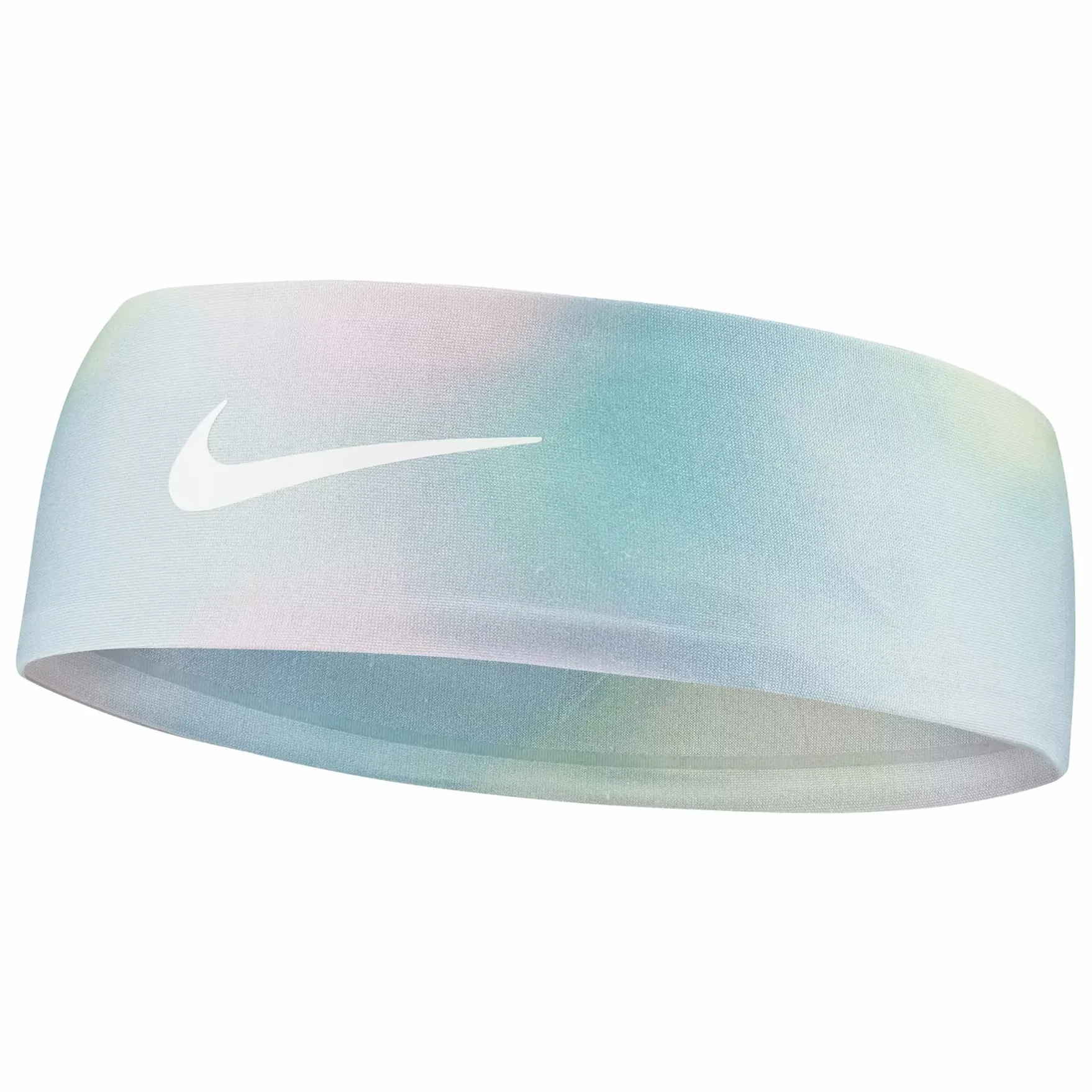 NIke Fury Multi. Kolorowa pastelowa sportowa opaska na głowę Dri-Fit - jasnoróżowa niebieska zielona żółta