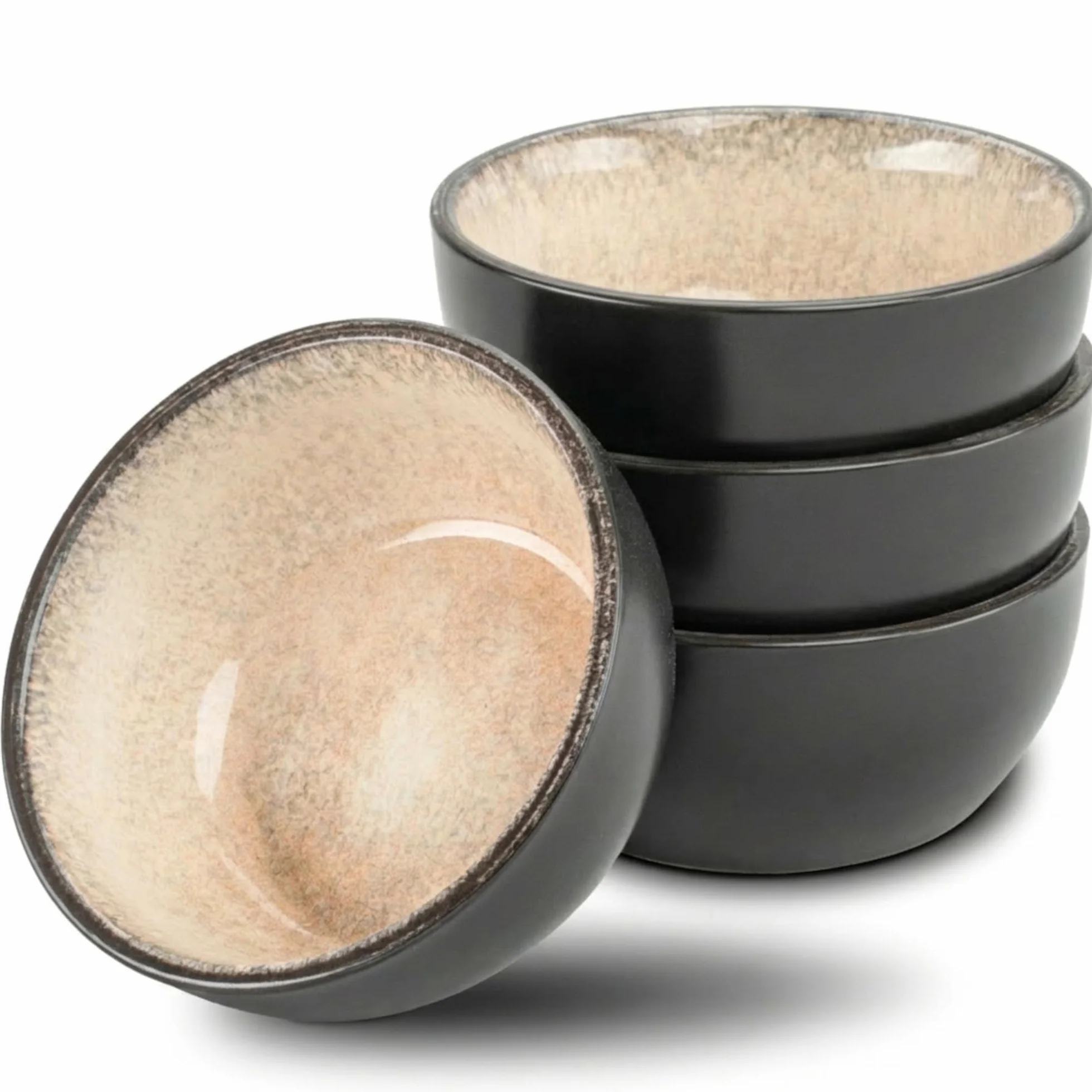 Moritz & Moritz VIDA 4x Miso zestaw misek 12 cm Ø - japoński ceramiczny zestaw naczyń do zupy miso, dipów i przekąsek