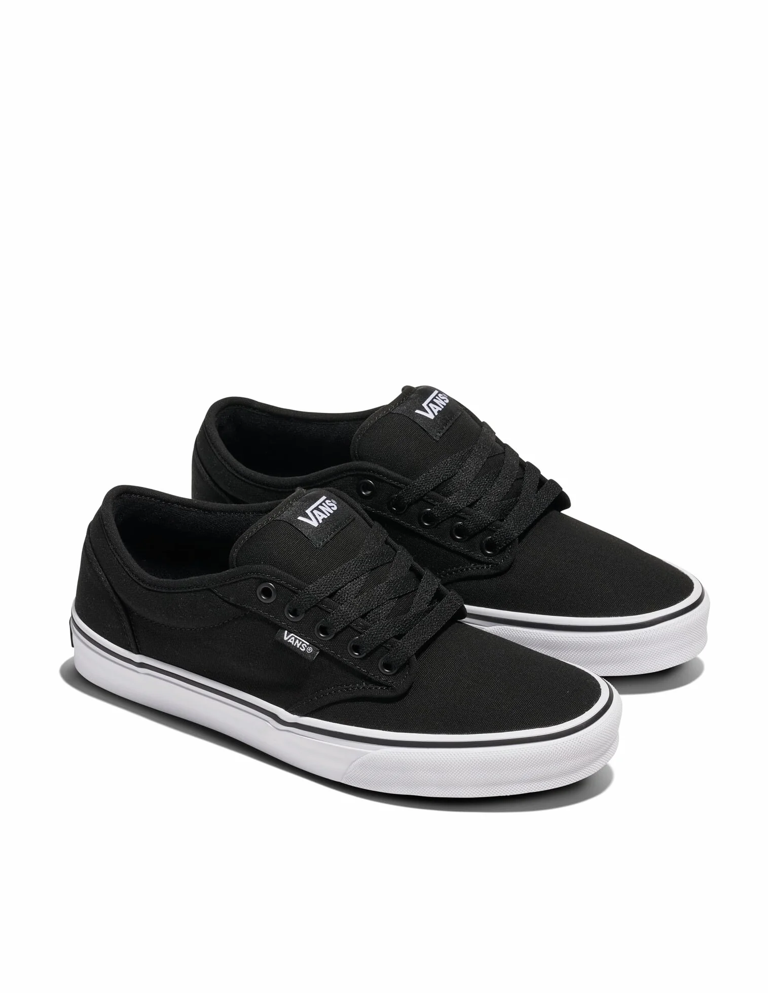 Vans Męski Atwood Canvas Trainers, Black/Black