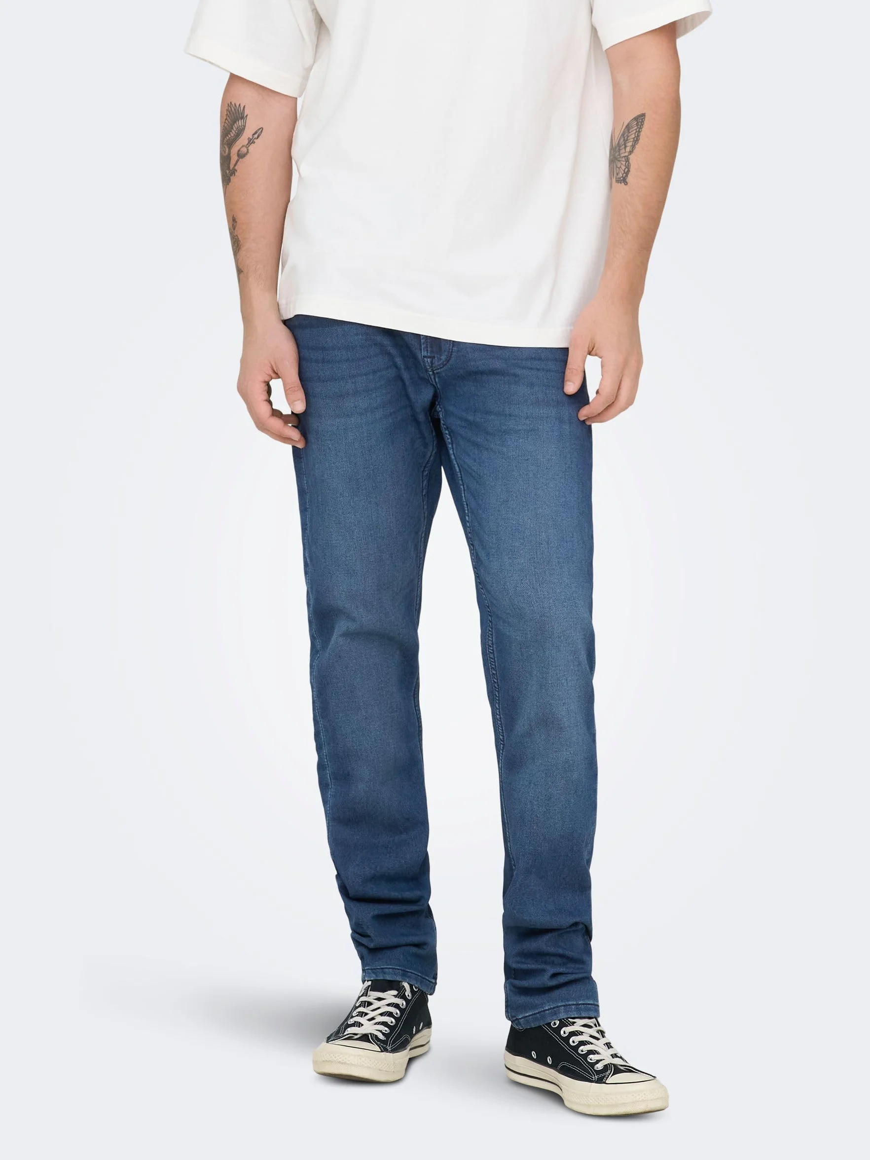 ONLY & SONS Onsloom Dark Blue Sweat Pk 3631 Noos Jeansy slim Mężczyźni