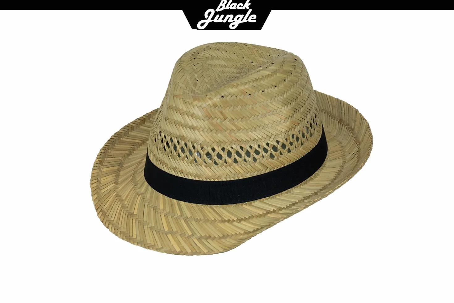 Black Jungle Varadero kapelusz słomkowy naturalny kapelusz letni kapelusz słomkowy Hawana kapelusz unisex Bogart kapelusz Fedora