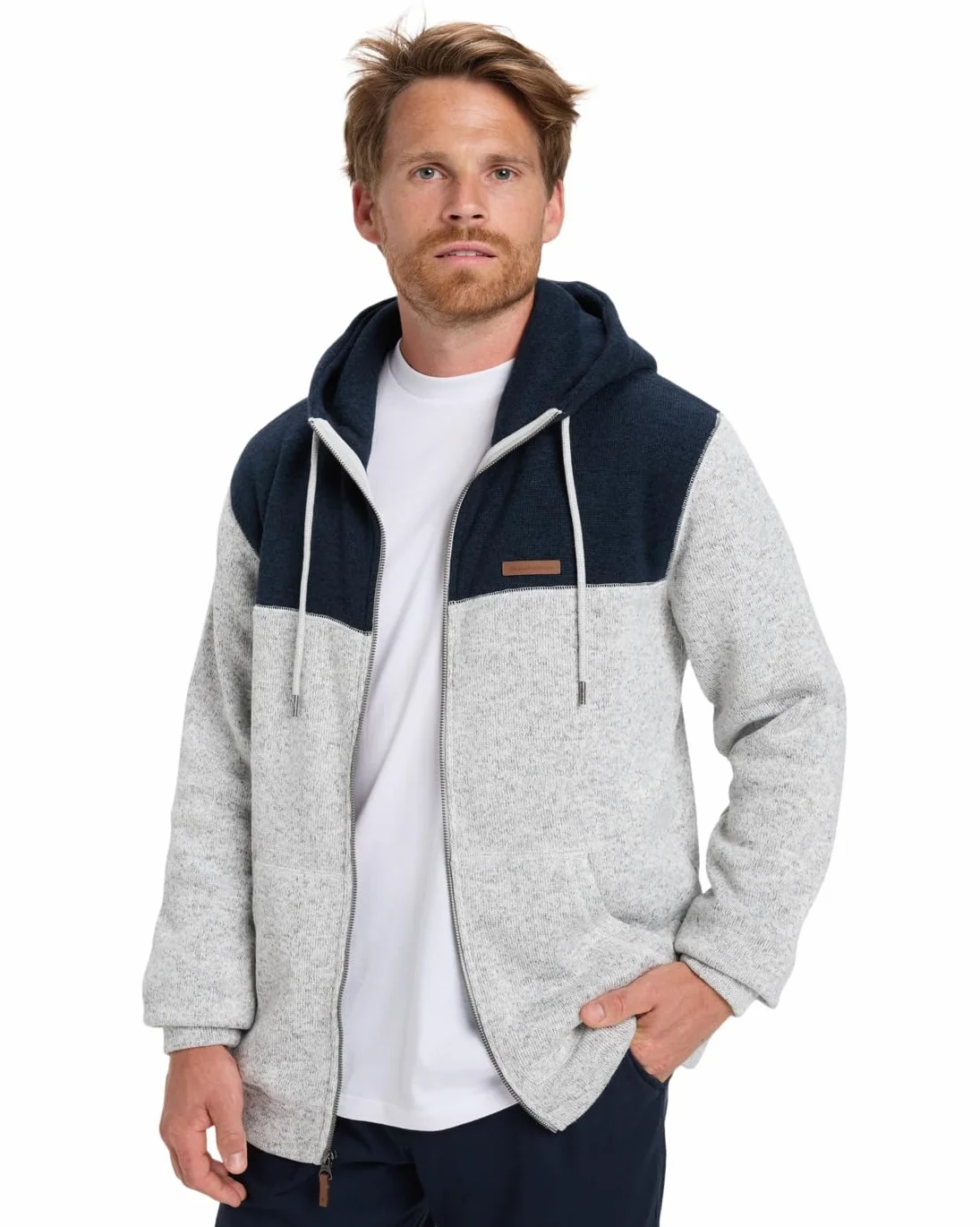 Quiksilver Keller Block Zip Bluza polarowa Szary L