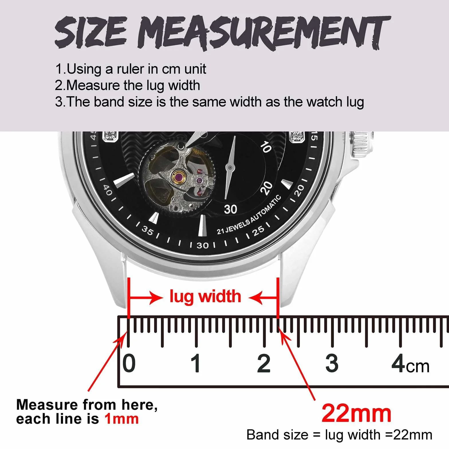 BISONSTRAP Pasek do zegarka, paski z wytłaczanej skóry aligatora, szerokość paska: 18 mm 20 mm 22 mm 24 mm