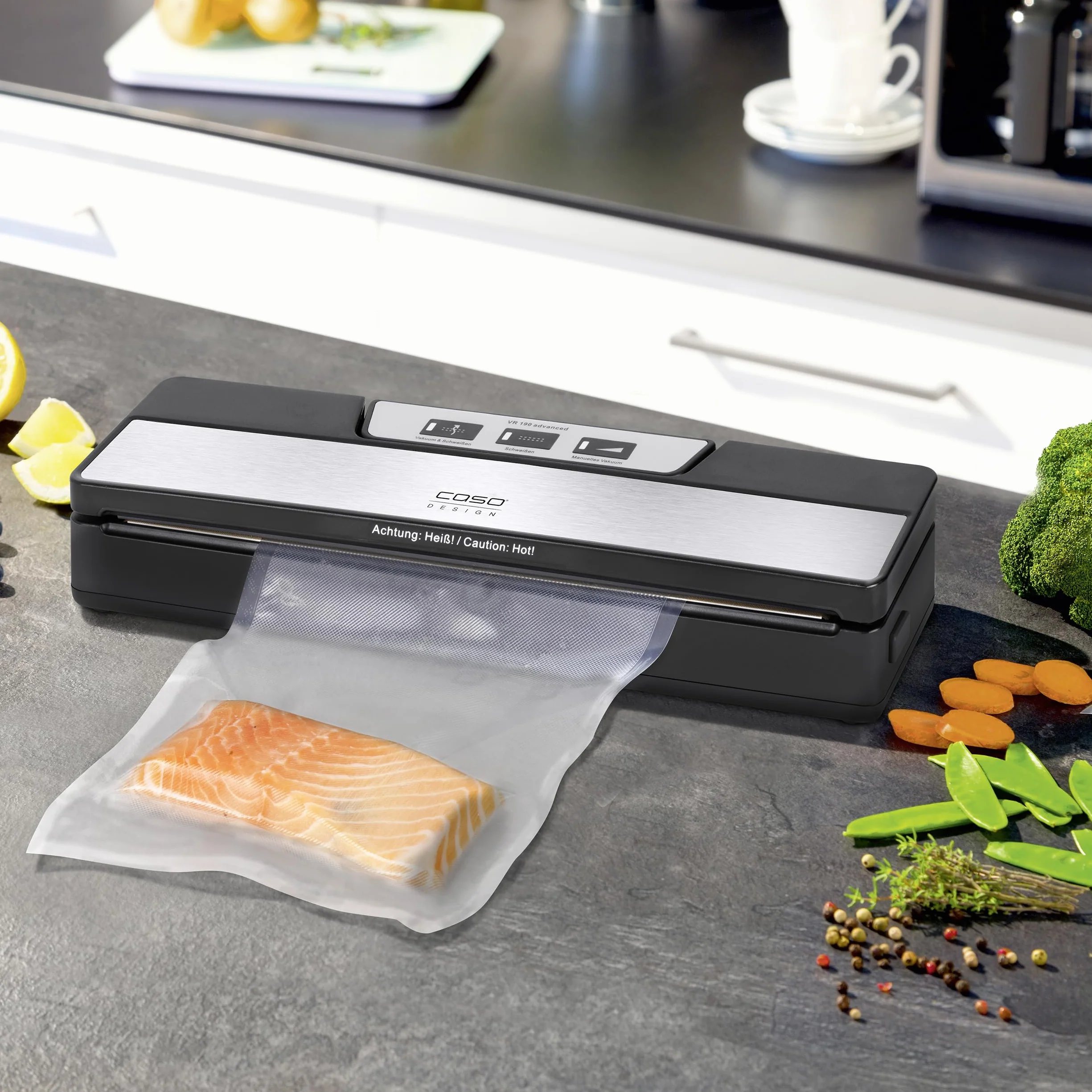 Caso Vr 190 Advanced Pakowarka Próżniowa, Czarny, 30 cm