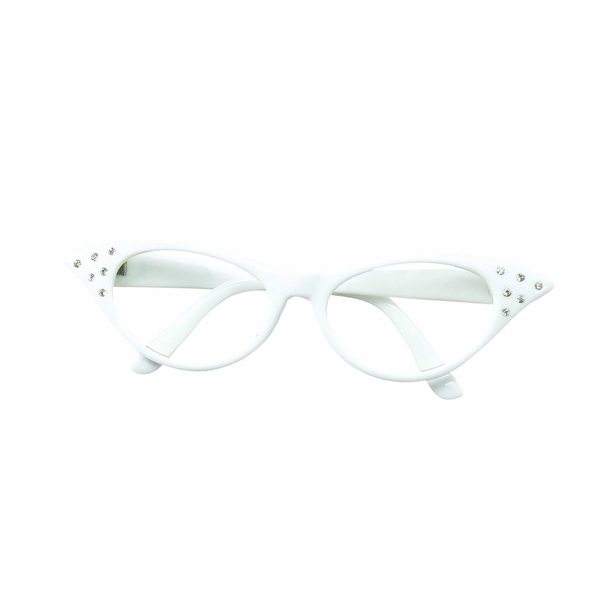 Bristol Novelty BA142R okulary w stylu lat 50., czerwone, damskie, rozmiar uniwersalny