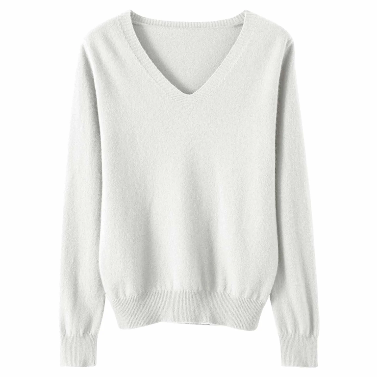 Kaszmirowe swetry dla kobiet swetry damskie swetry kaszmirowe topy moda zimowa jednolity kolor sweter sweter z długim rękawem sweter na co dzień okrągły dekolt długie jesienne koszule dla kobiet