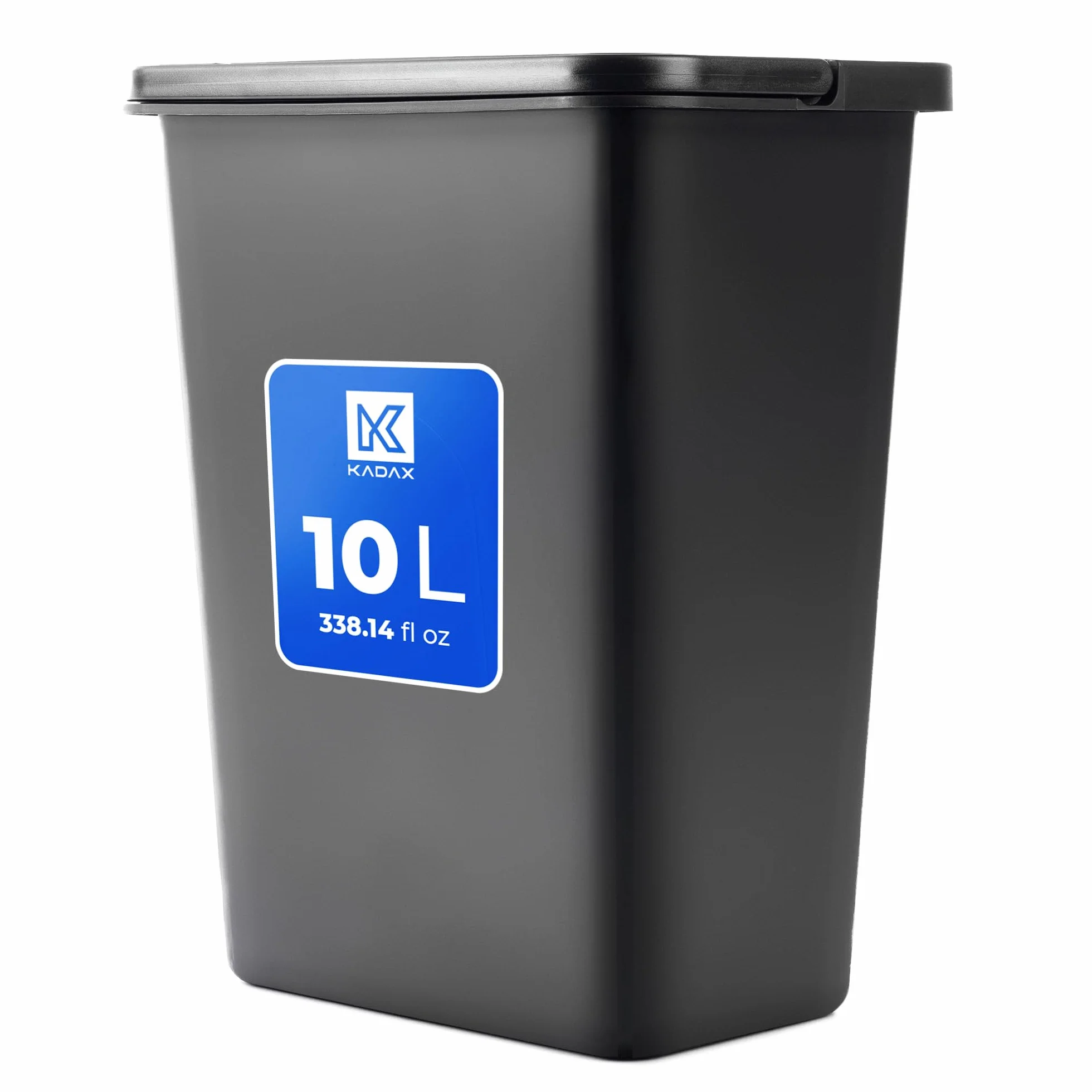 KADAX Pojemnik do segregacji odpadów 10 l plastikowy czarny