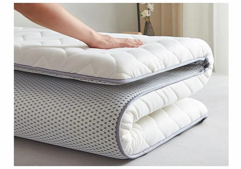 Japoński materac futon składany 80x190 cm biały