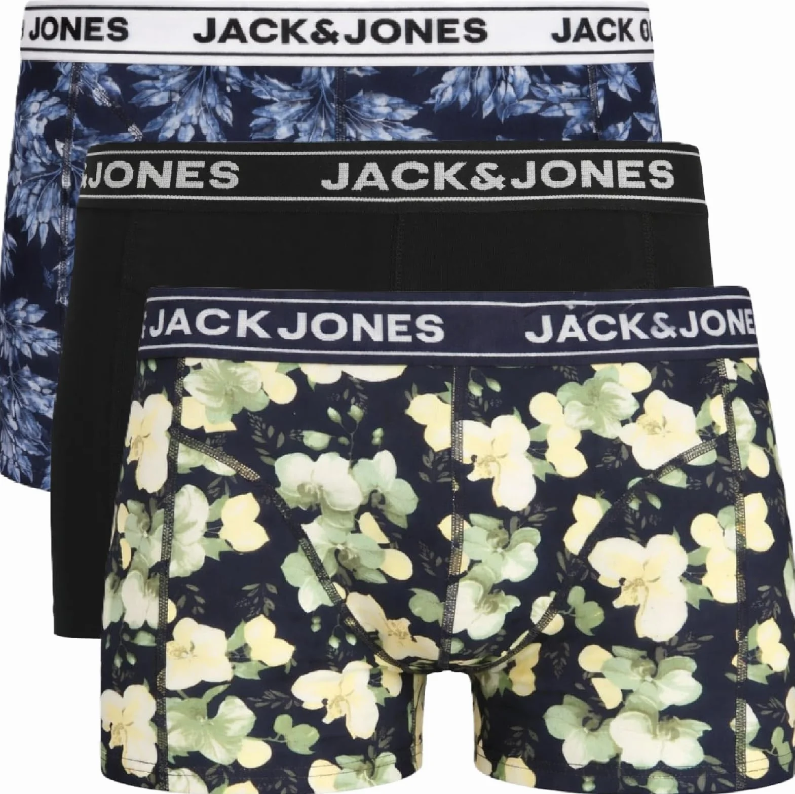 JACK & JONES Bokserki (szorty) Mężczyźni Jacpink Flamingo Trunks 3 Pack Sn