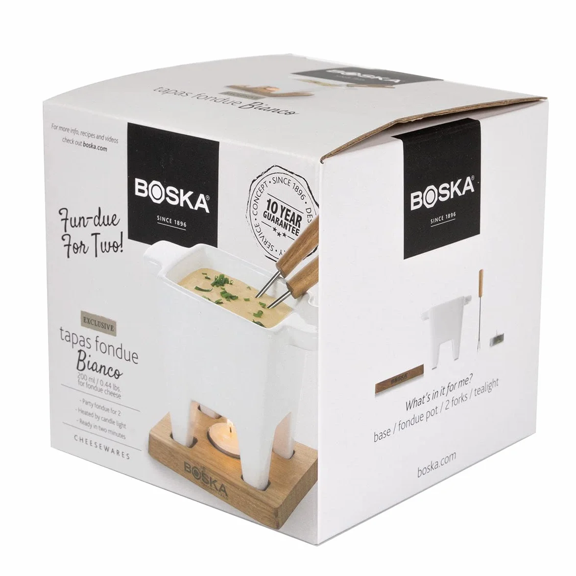 Boska Tapas Bianco Zestaw do fondue 174 g 300 ml