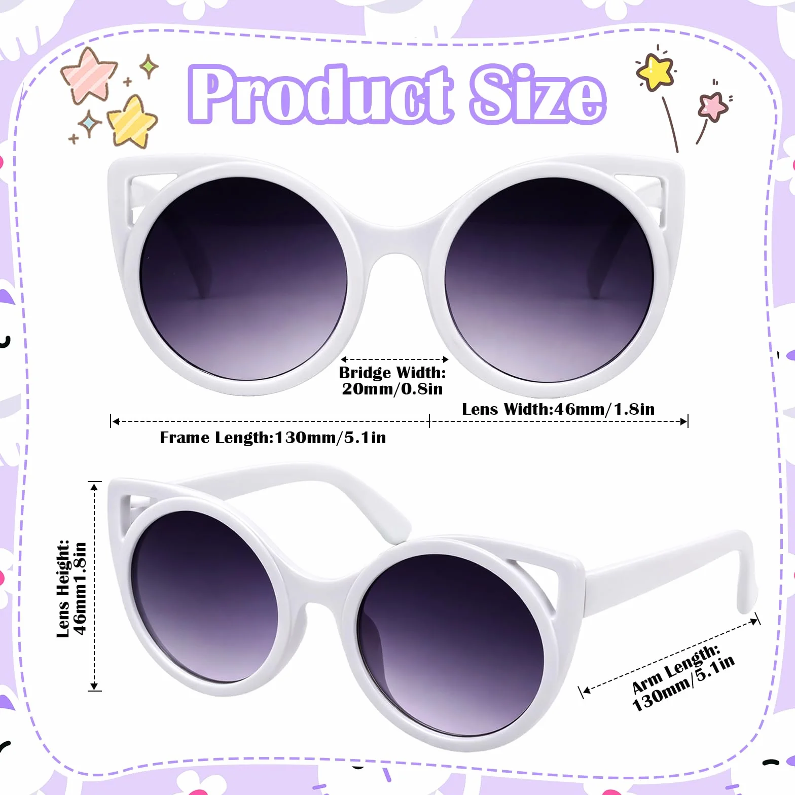 Okulary przeciwsłoneczne dla dzieci z dziewczęcym etui na okulary, pluszowe etui na okulary z kotem z uchwytem dziewczęce okulary przeciwsłoneczne ochrona przed promieniowaniem UV
