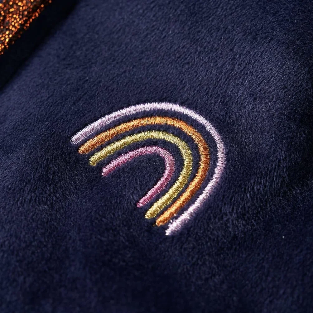 Bluza dziecięca z kapturem, granatowa, 104, dziecięca bluza rozpinana, bluza z kapturem dla dziecka, bluza dziewczęca, rozpinana bluza dla dziecka