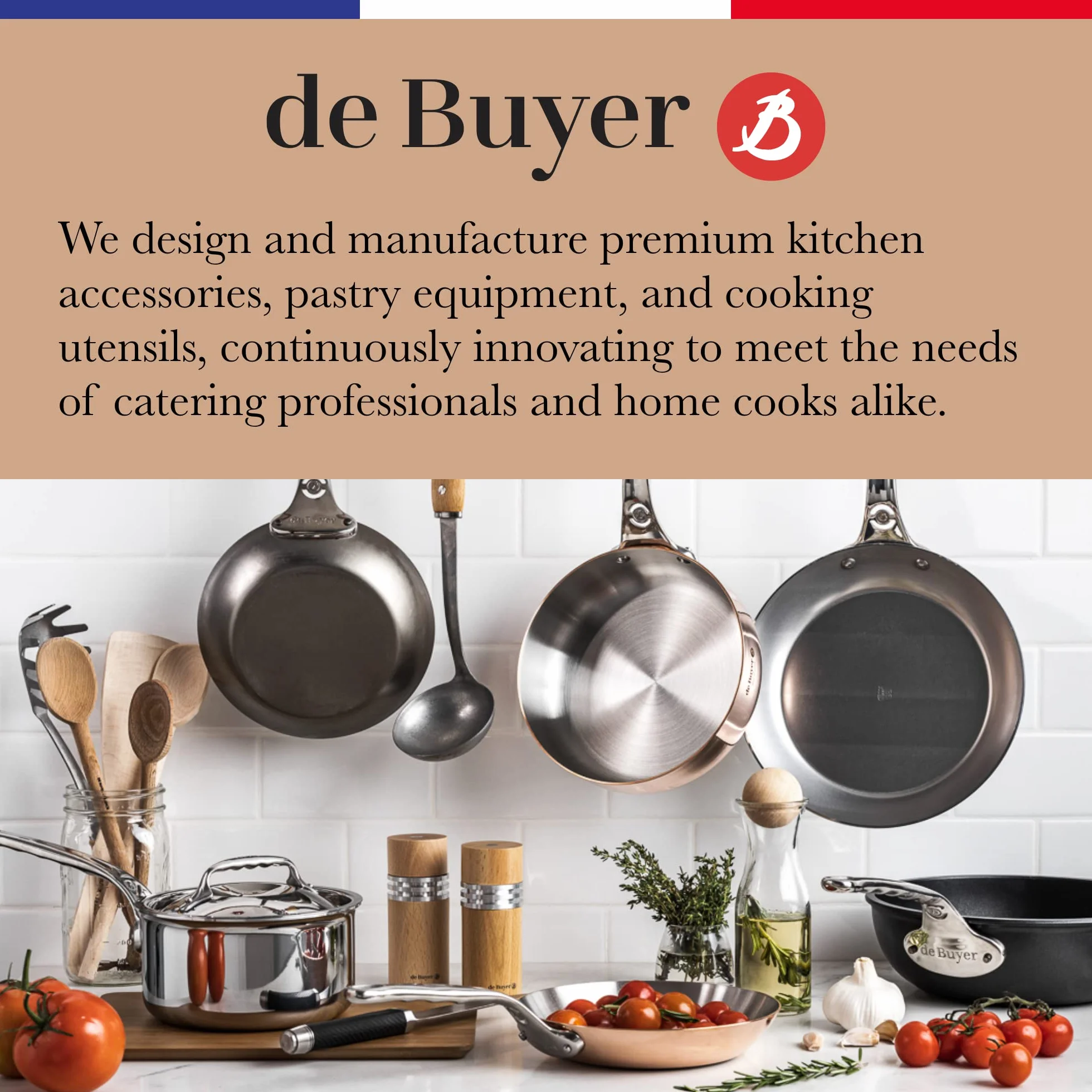 De Buyer zestaw 4 miarek ze stali nierdzewnej 60 80 125 250 ml