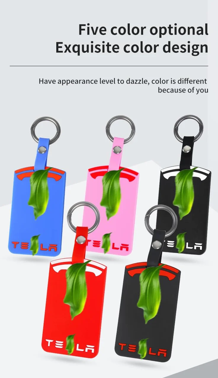 FTRONGRT Etui na karty kompatybilne z Tesla Model 3/Y - Silikonowe etui ochronne odporne na zużycie, kurz i upadki - Czarny