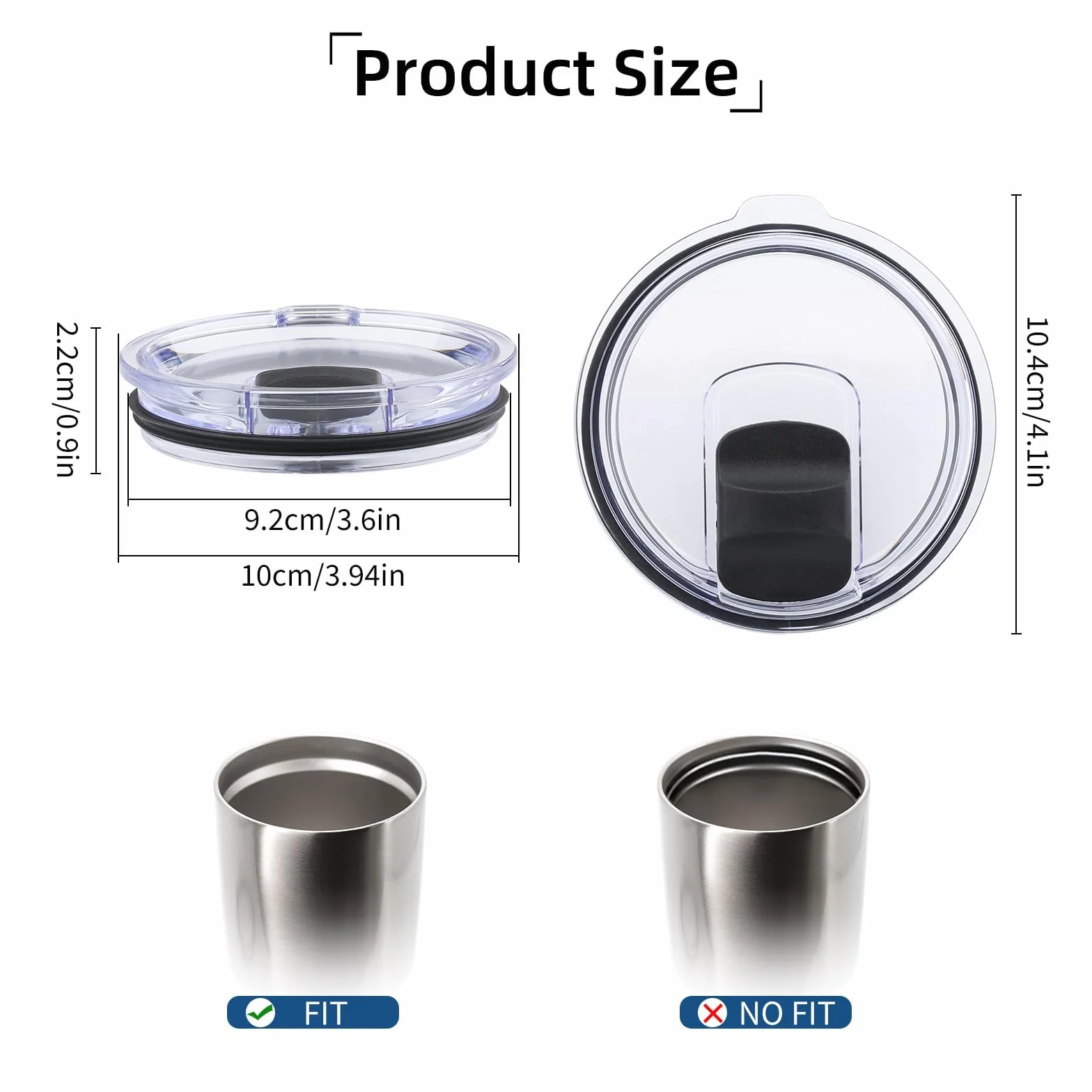 Pokrywka kubka 850 ml do YETI kompatybilna z Rambler Ozark magnetyczny przełącznik suwakowy