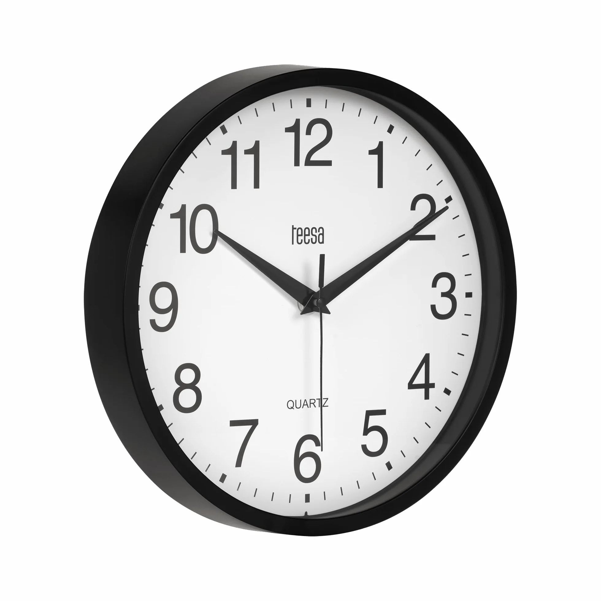 Teesa Zegar Analogowy Ścienny Uniwersalny 25 cm TSA0037B Czarny