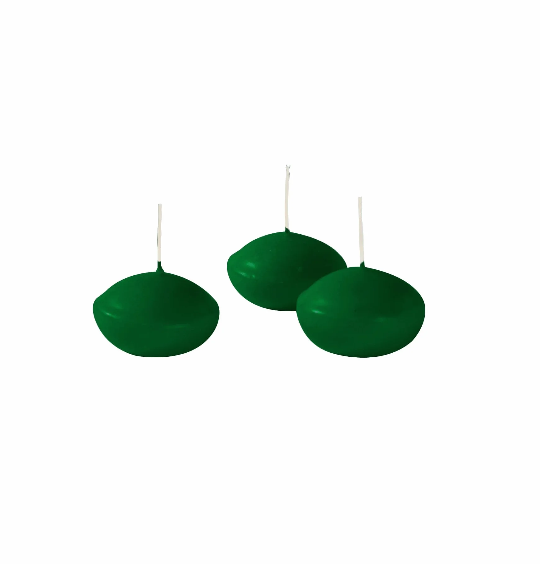 Cereria Di Giorgio Pływające świece 4,5 cm 2,7 cm 20 szt. ciemnozielony