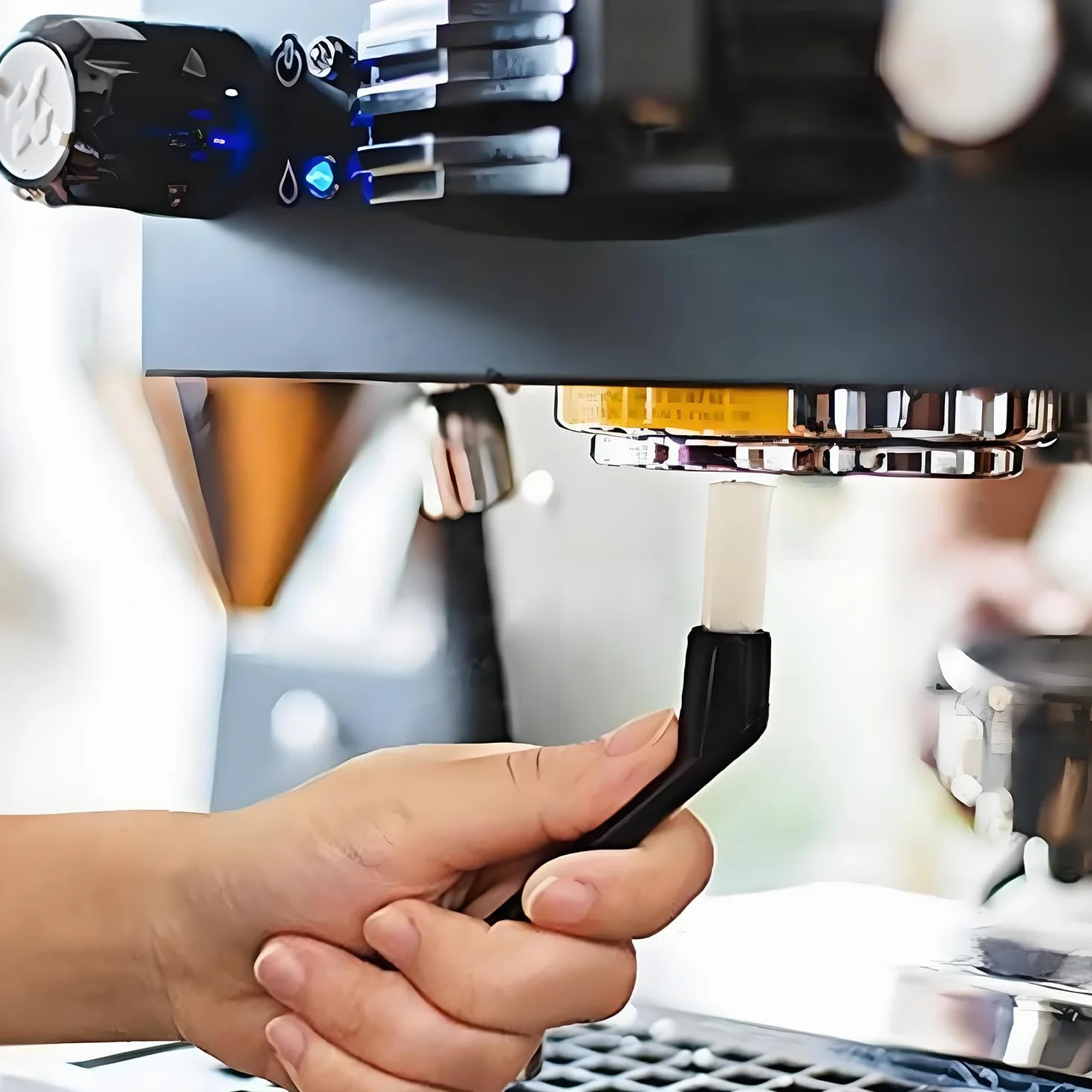 3 szt. Pędzle do ekspresu do espresso, szczotka do czyszczenia ekspresu do kawy szczotka do młynka do kawy usuwanie kurzu szczotka do czyszczenia z dwoma końcami zestaw narzędzi do kawy