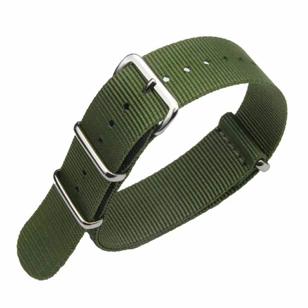 Nylonowy Pasek do Zegarka, Styl NATO, Wybór, długość i Szerokość 16mm 18mm, 20mm, 22mm 24mm, Zamienne Paski Balistyczne dla Mężczyzn i kobiet, Czarno-szary, 18mm, Wytrzymały