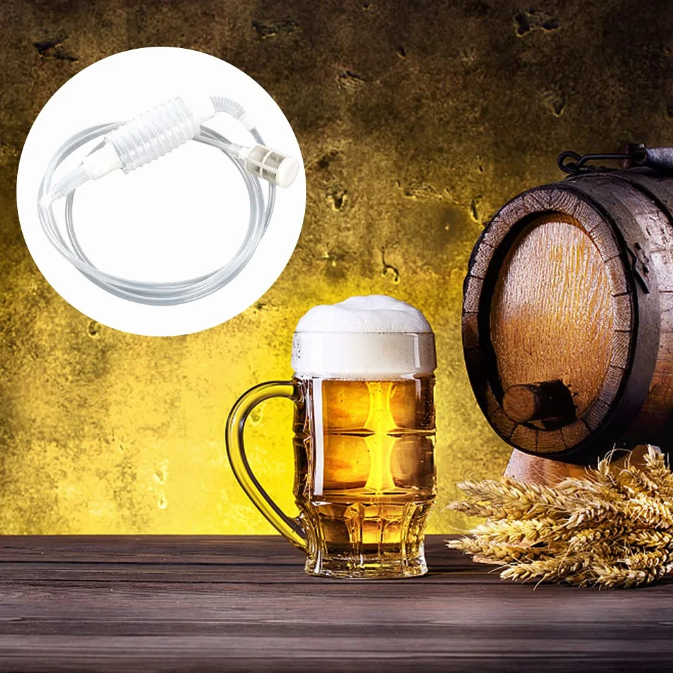 Brew Syphon Tube 2m Miękka rurka Syfon Filtr Narzędzie do robienia wina Wielokrotnego użytku