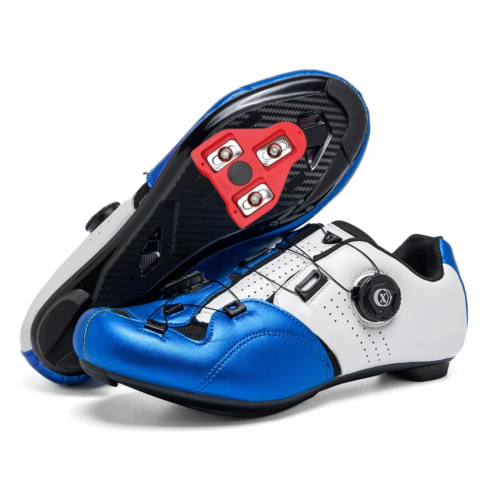 JiuQing Męskie i damskie buty szosowe kompatybilne z rowerami Peloton | z blokami Delta, kompatybilne systemami KEO i SPD, buty rowerowe do jazdy wewnątrz, na zewnątrz i w terenie górskim