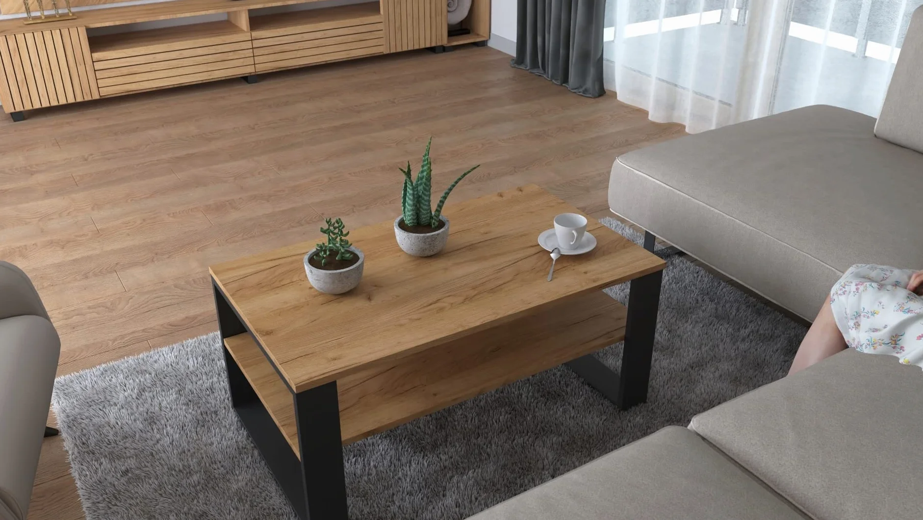 Stolik kawowy LOFT ława do salonu