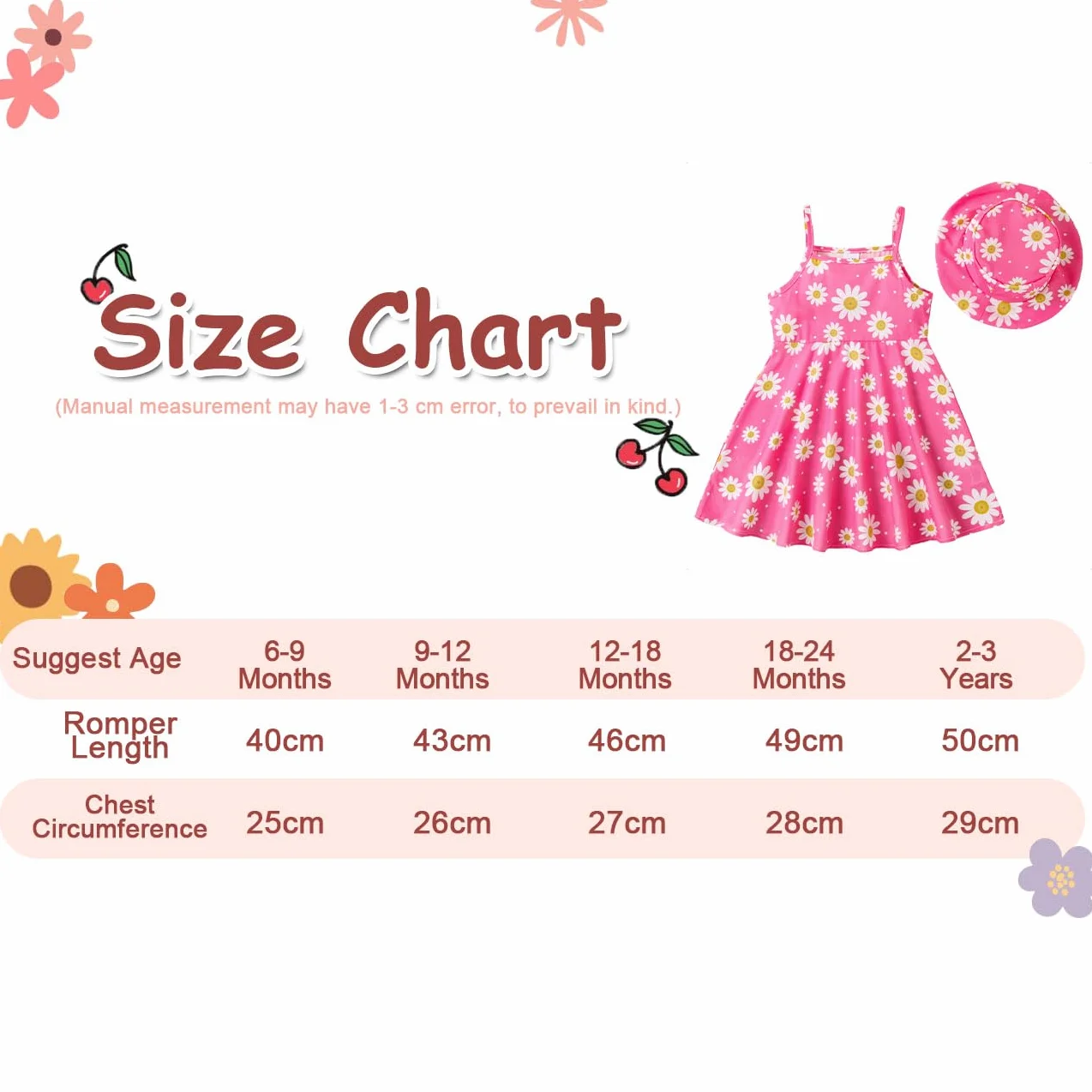 Baby Girl Baby Girl Dress Baby Clothing Newborn Daisy Flower Print Ramiączka Okrągły Dekolt Dopasowane Sukienki Sukienki Falbane Lato Małe Dziewczyny, Niebieski/Różowy 6 Miesięcy-3 Lat