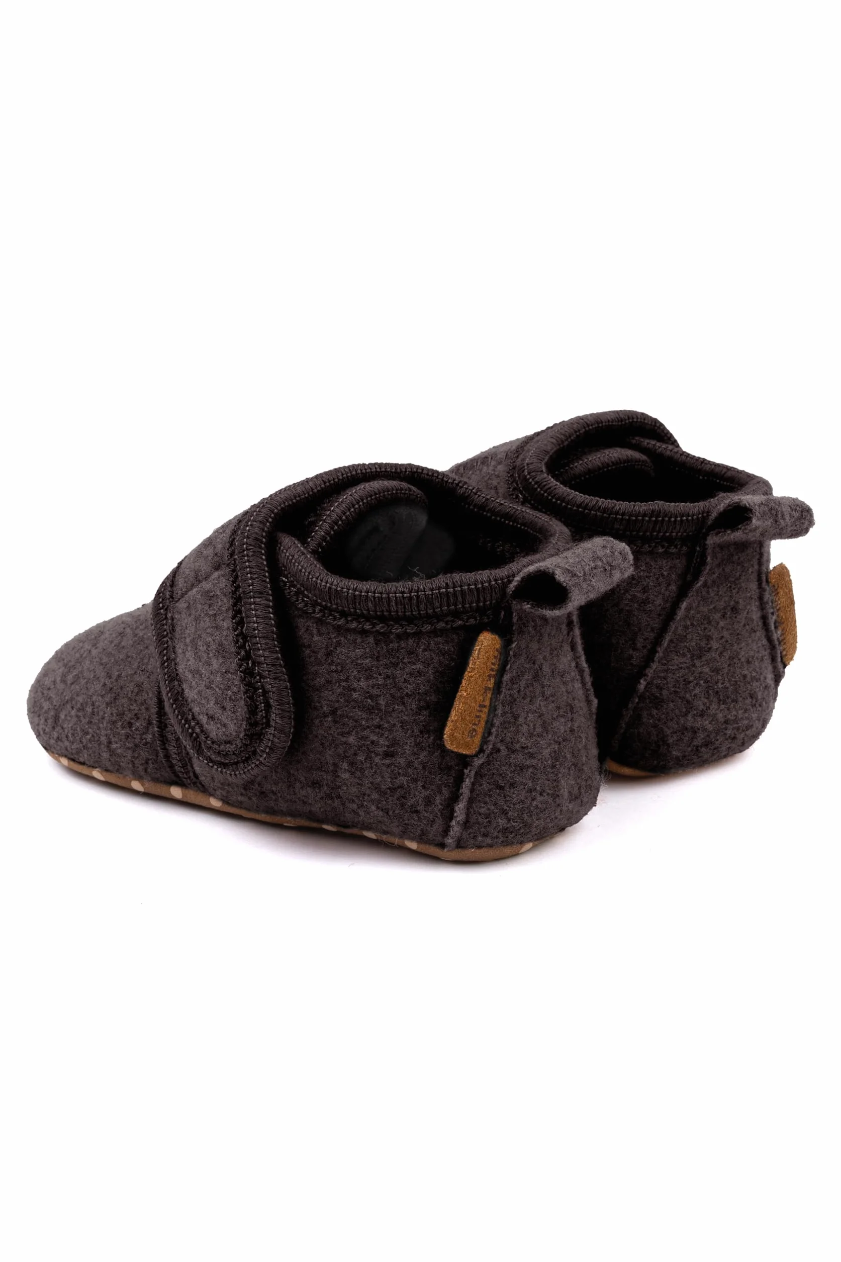 Mikk-line Dziecięce buty do raczkowania, miękkie buty do nauki chodzenia z antypoślizgową podeszwą z imitacji zamszu, ciepłe kapcie z filcu dla chłopców i dziewczynek, idealne dla dzieci w wieku 0-48