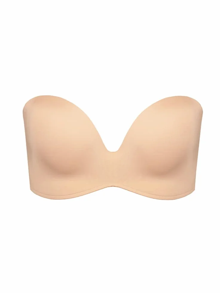 Wonderbra Ultimate Strapless Damski Biustonosz, Beżowy, 75B