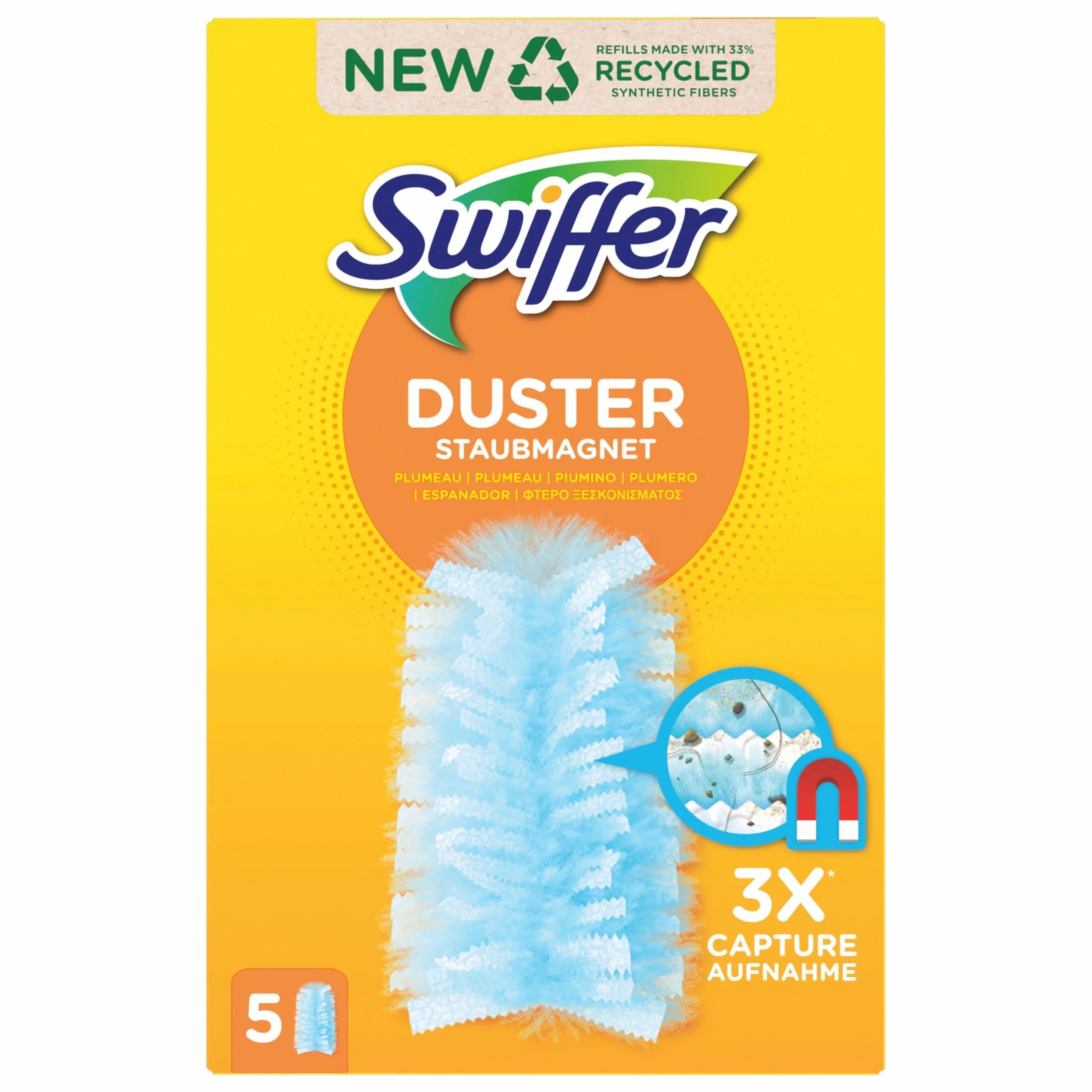 Swiffer Duster Miotełki Wymienne do Ścierania Kurzu, 5 x 5 Wkładów